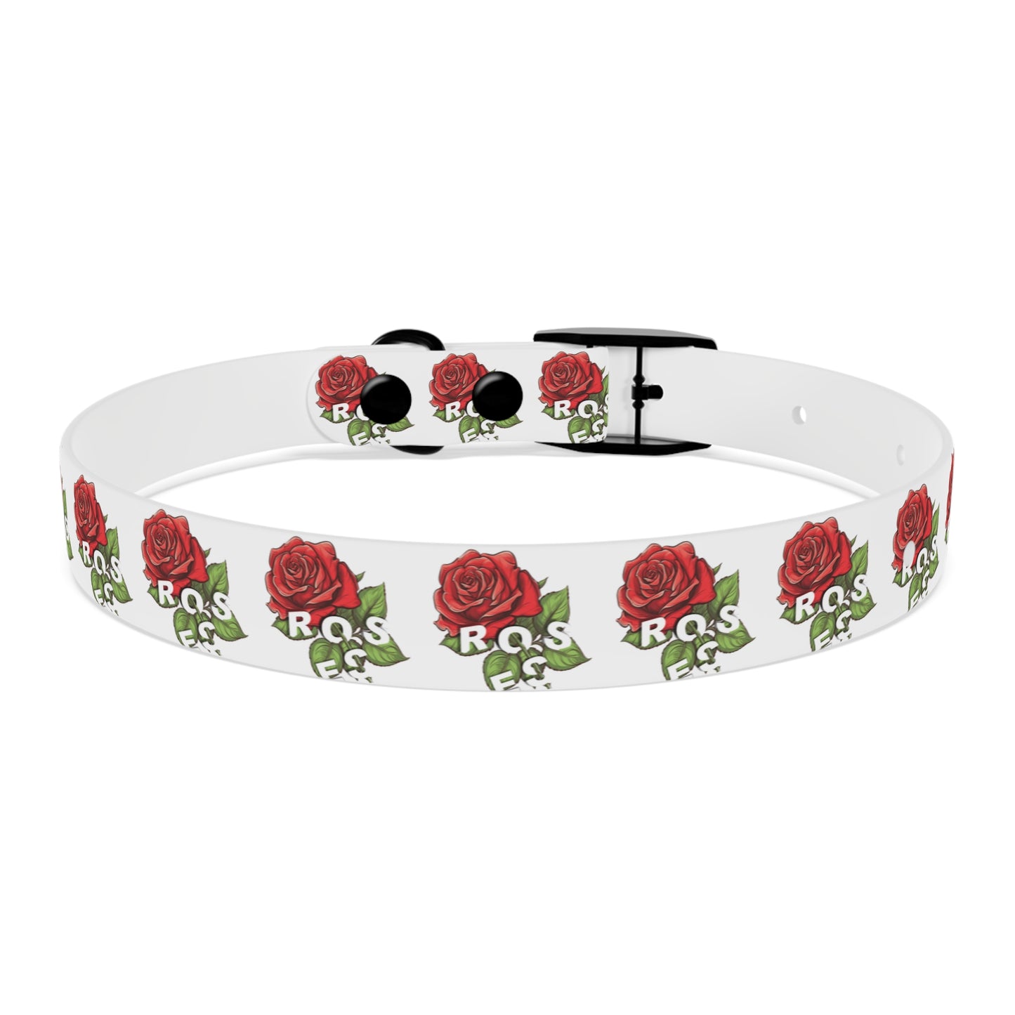 Roses Red Dog Collar