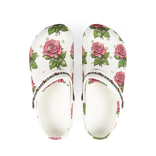 Pink Roses Clogs