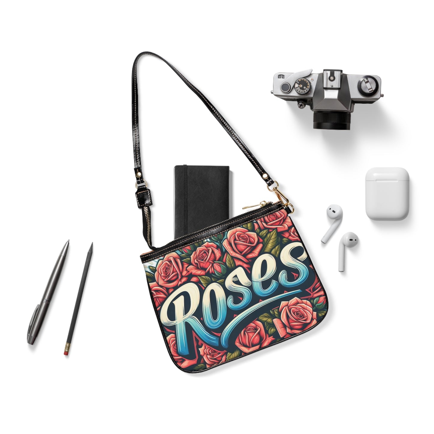 Roses Graffiti #16 Small Shoulder Bag