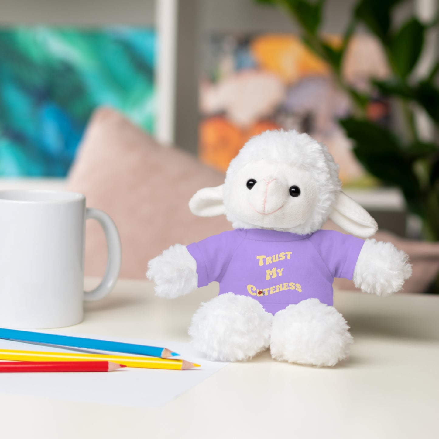 Stuffed Animals with Trust My Cuteness Tee