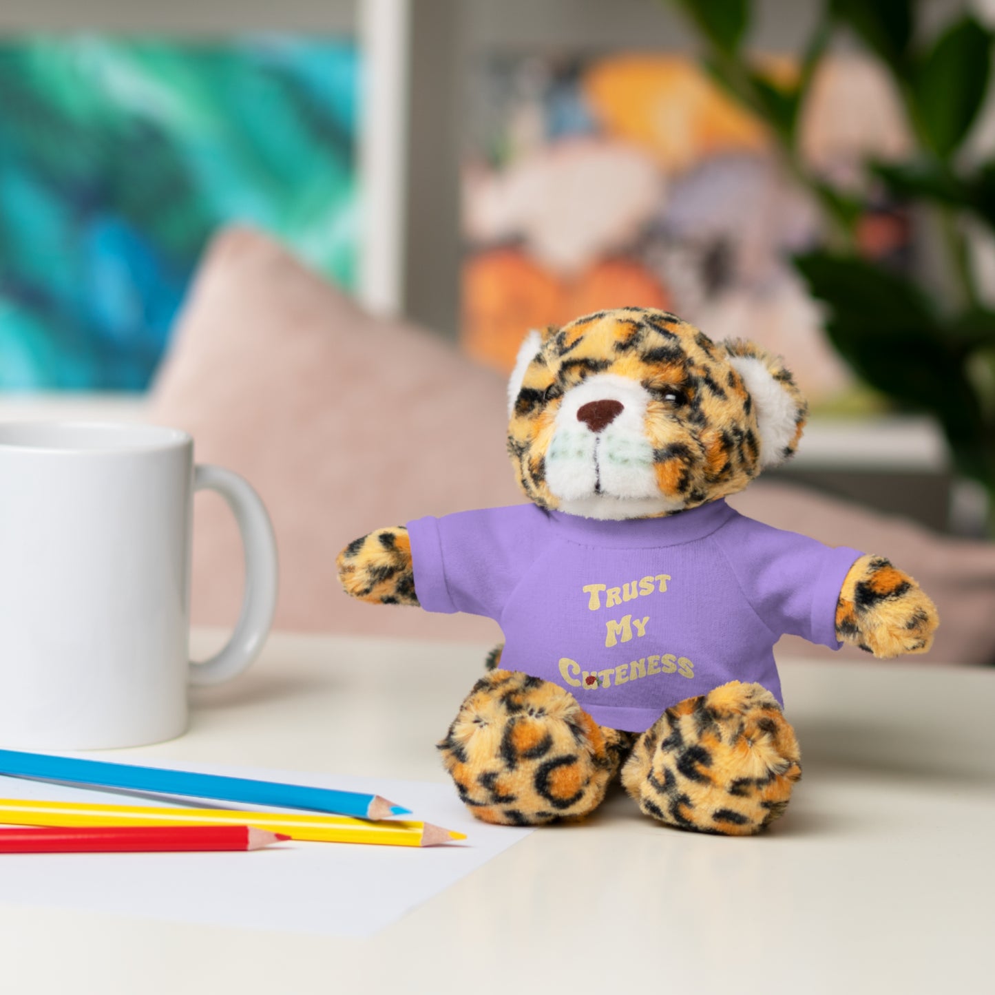 Stuffed Animals with Trust My Cuteness Tee