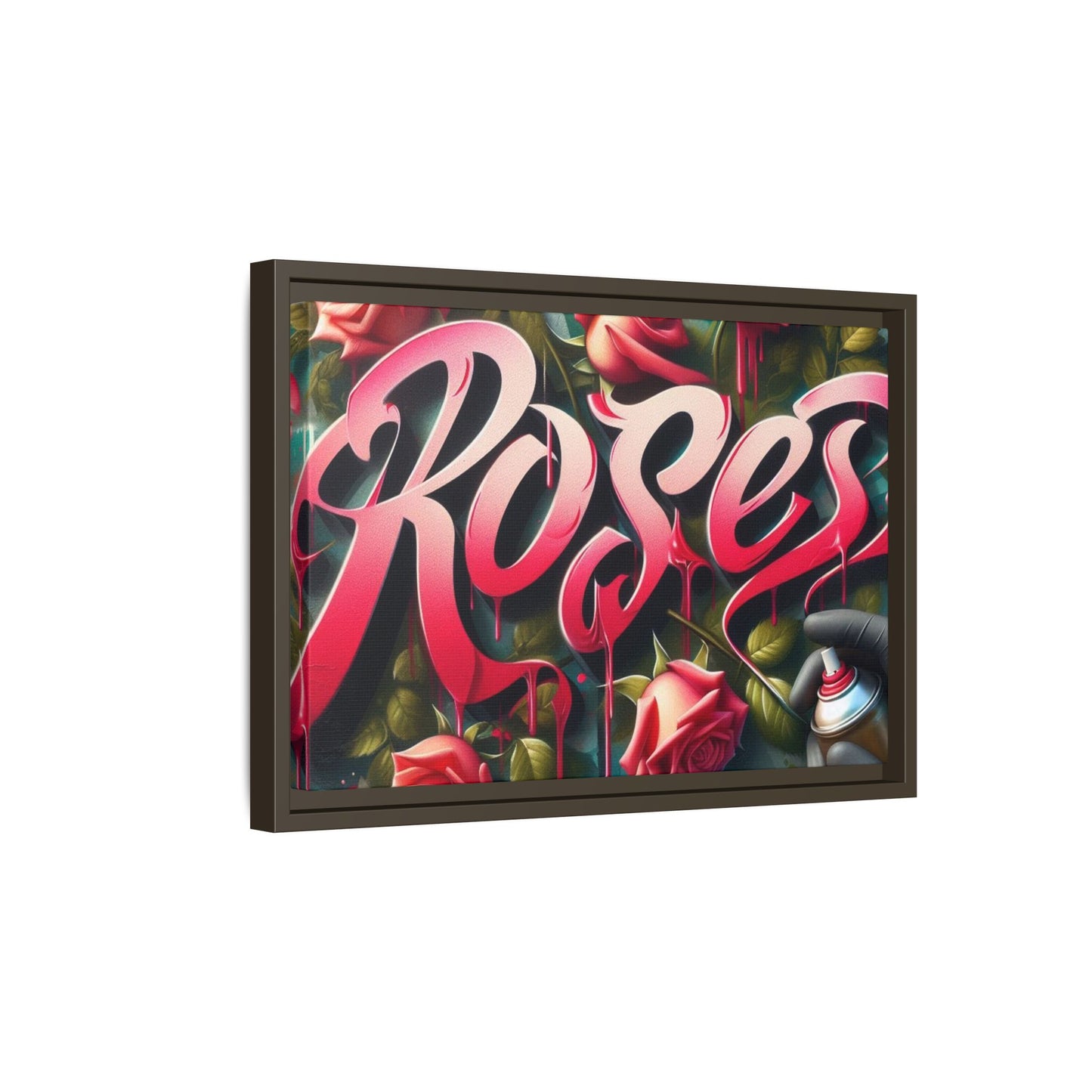 Roses Drip #26 Matte Canvas Framed