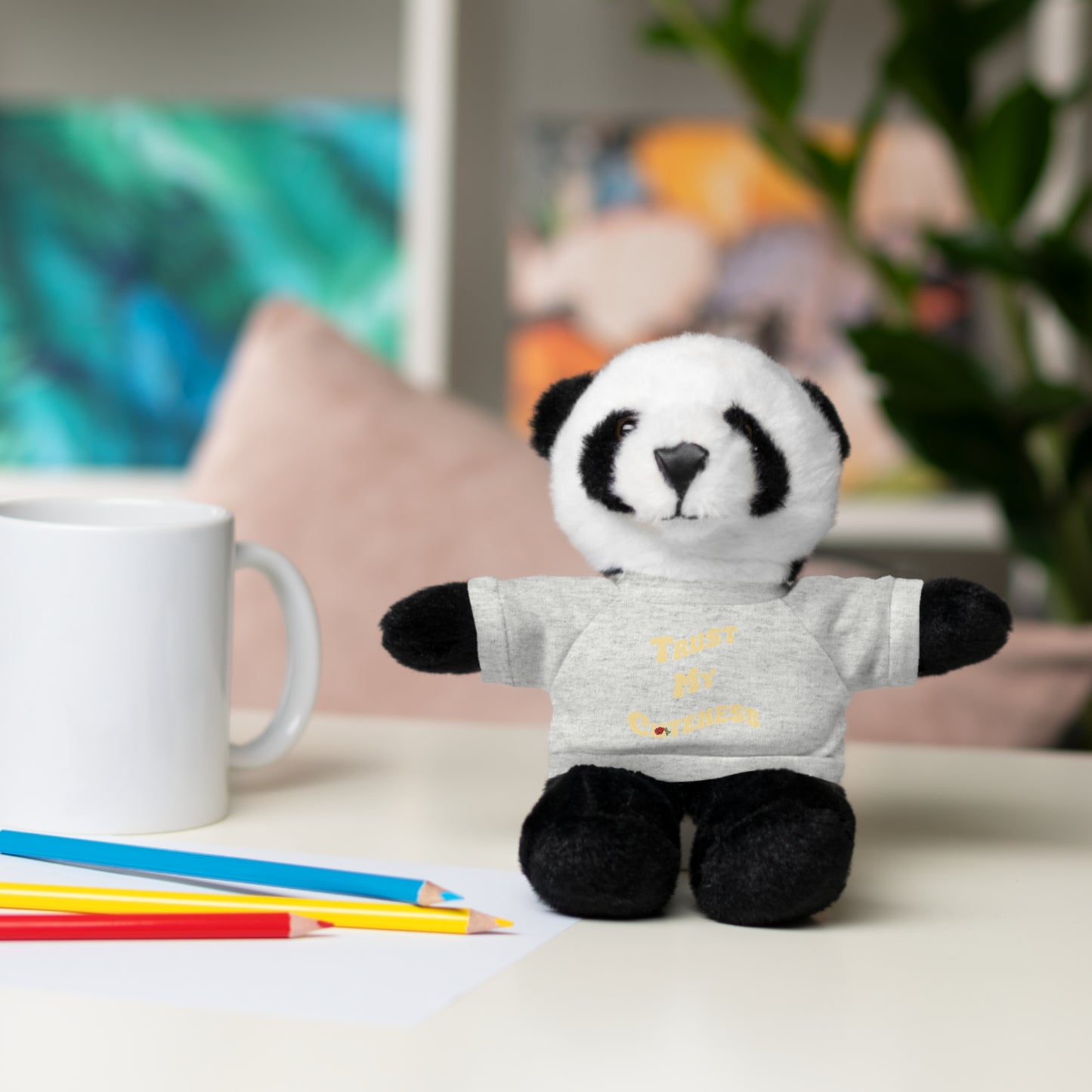 Stuffed Animals with Trust My Cuteness Tee