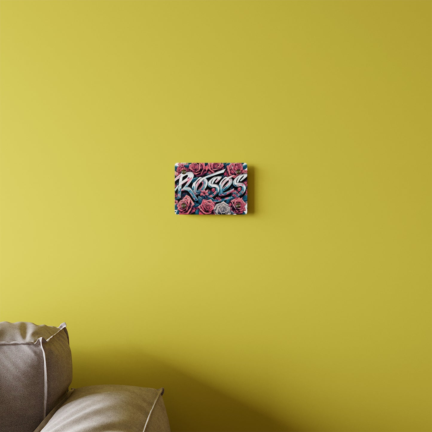 Roses Graffiti #11 Acrylic Wall Art Panel