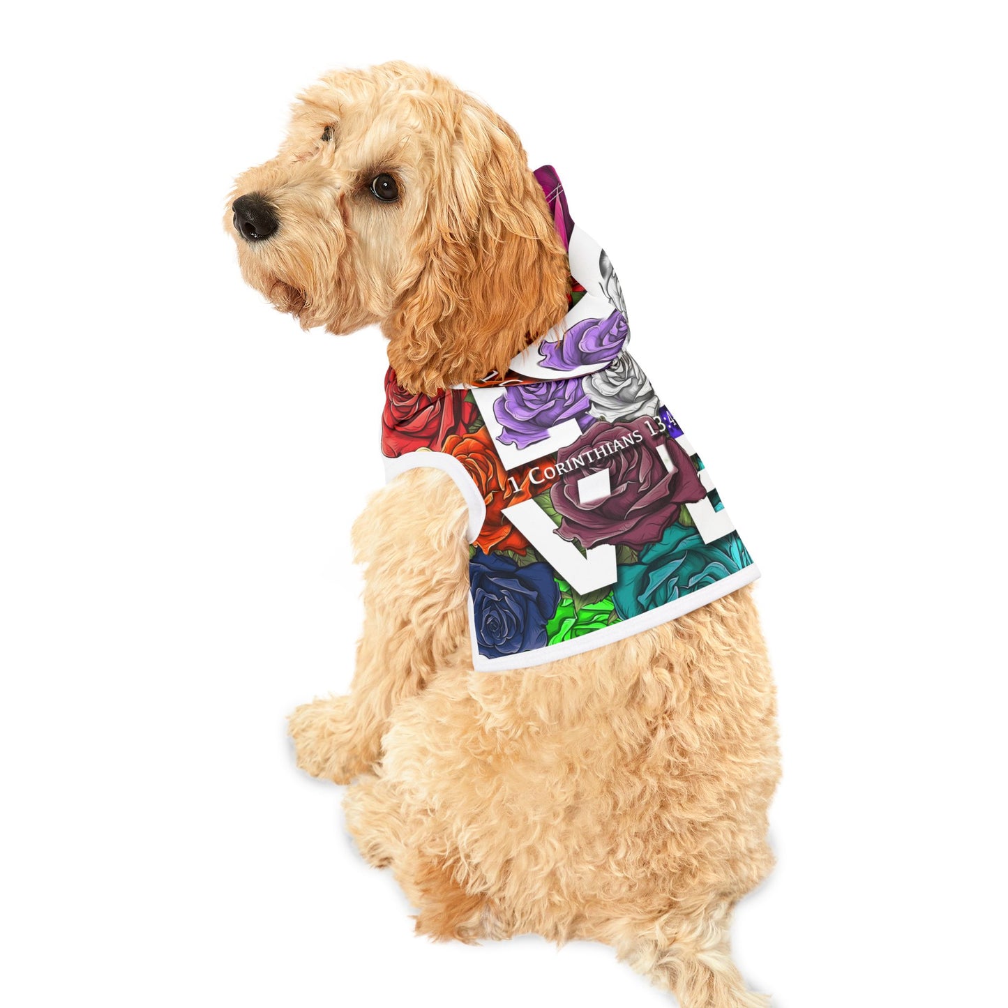 Roses Love Frame Pet Hoodie
