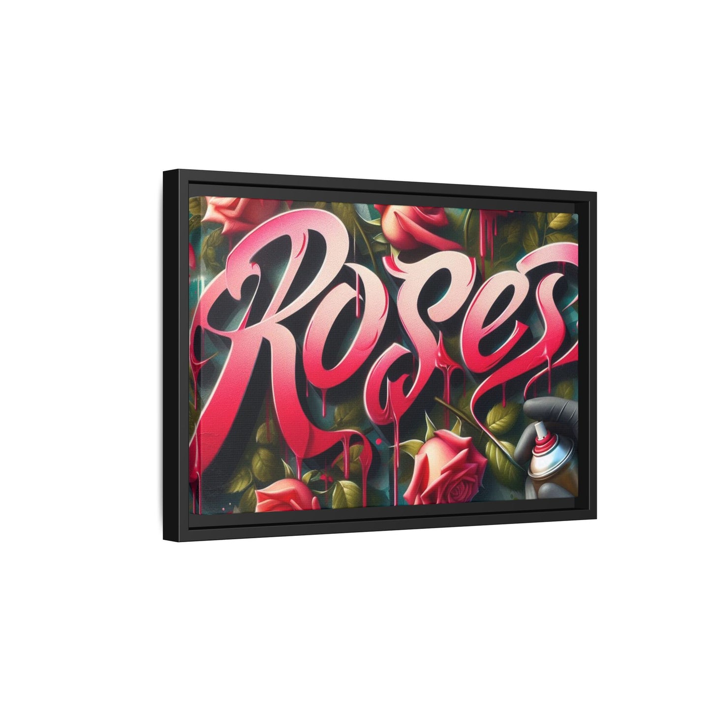 Roses Drip #26 Matte Canvas Framed