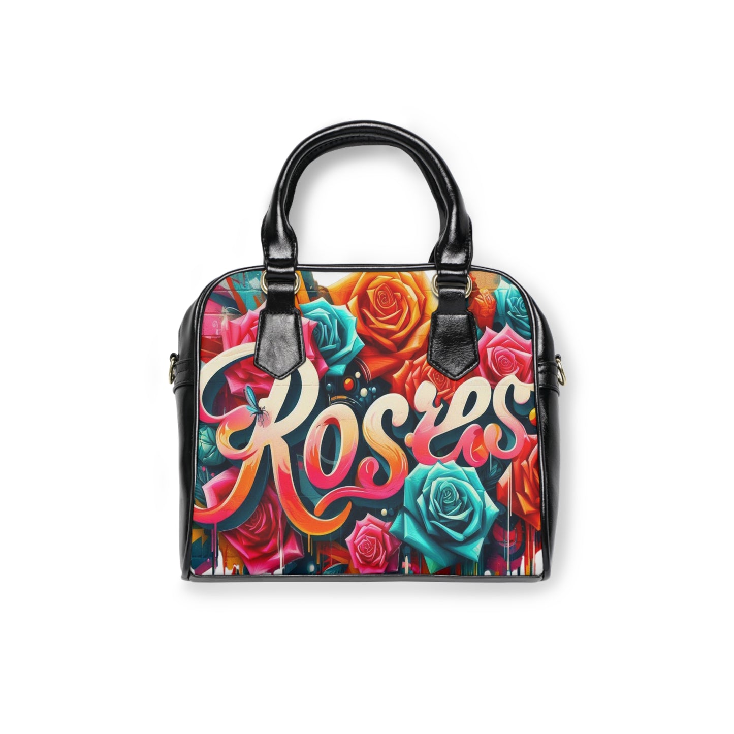 Roses Graffiti #3 Shoulder Handbag