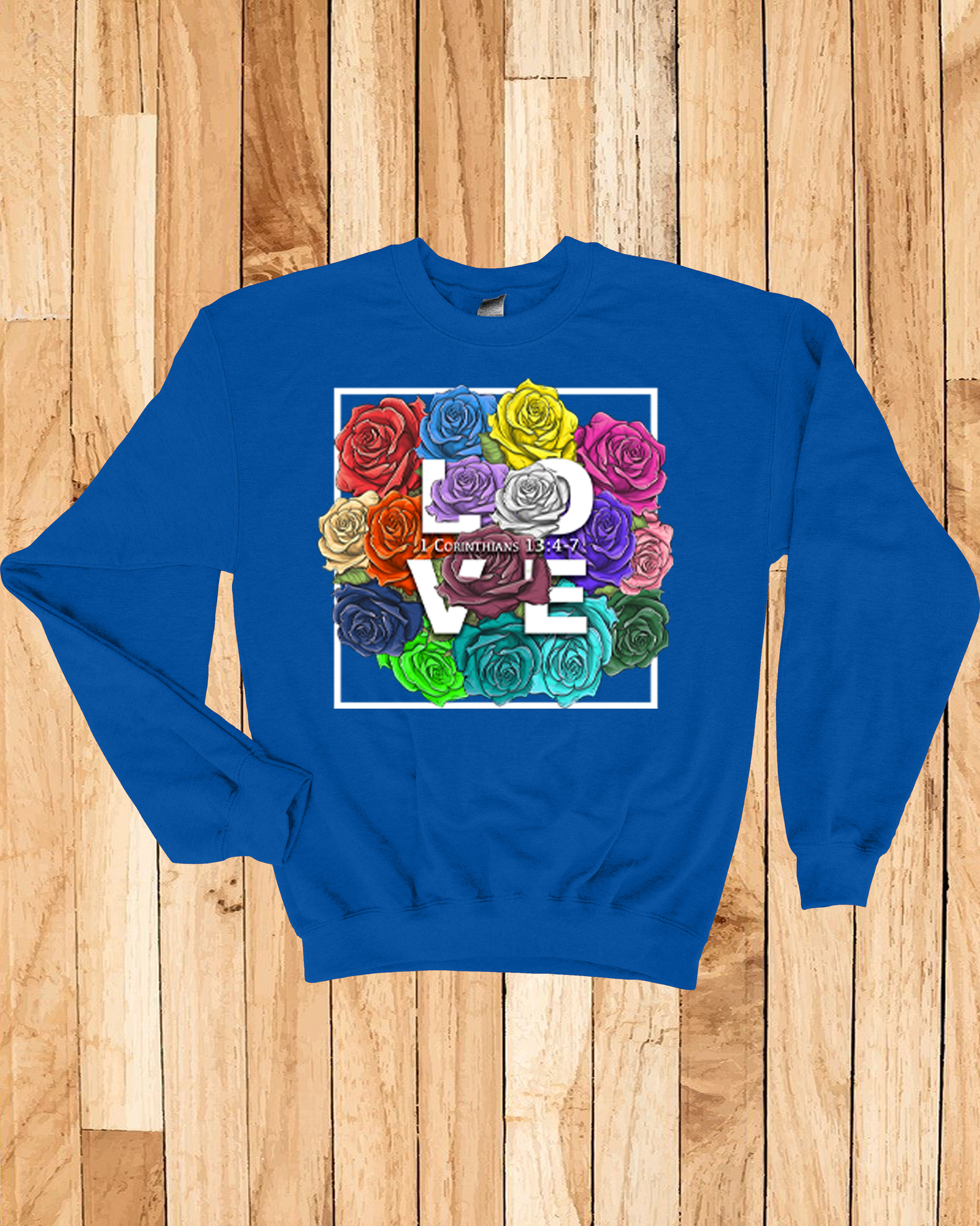 Roses LOVE Frame Bouquet Sweatshirt
