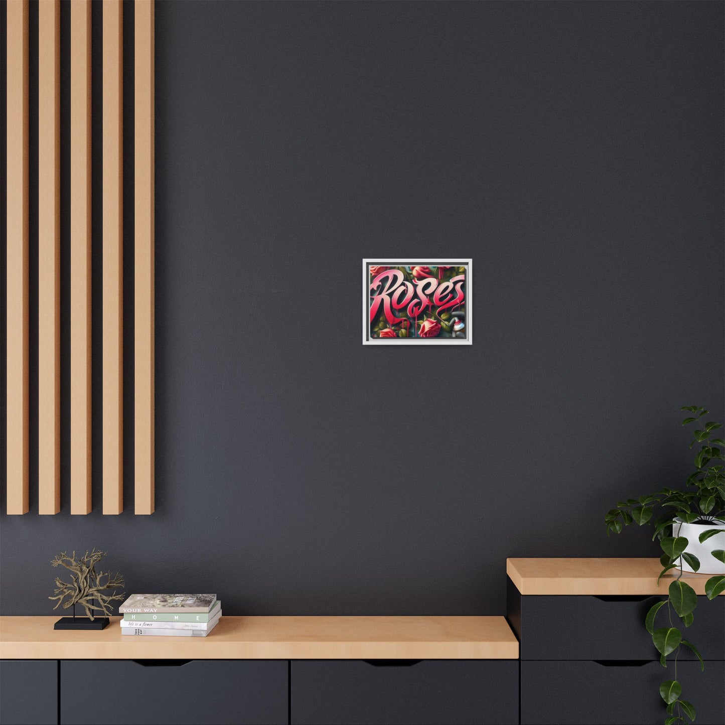 Roses Drip #26 Matte Canvas Framed