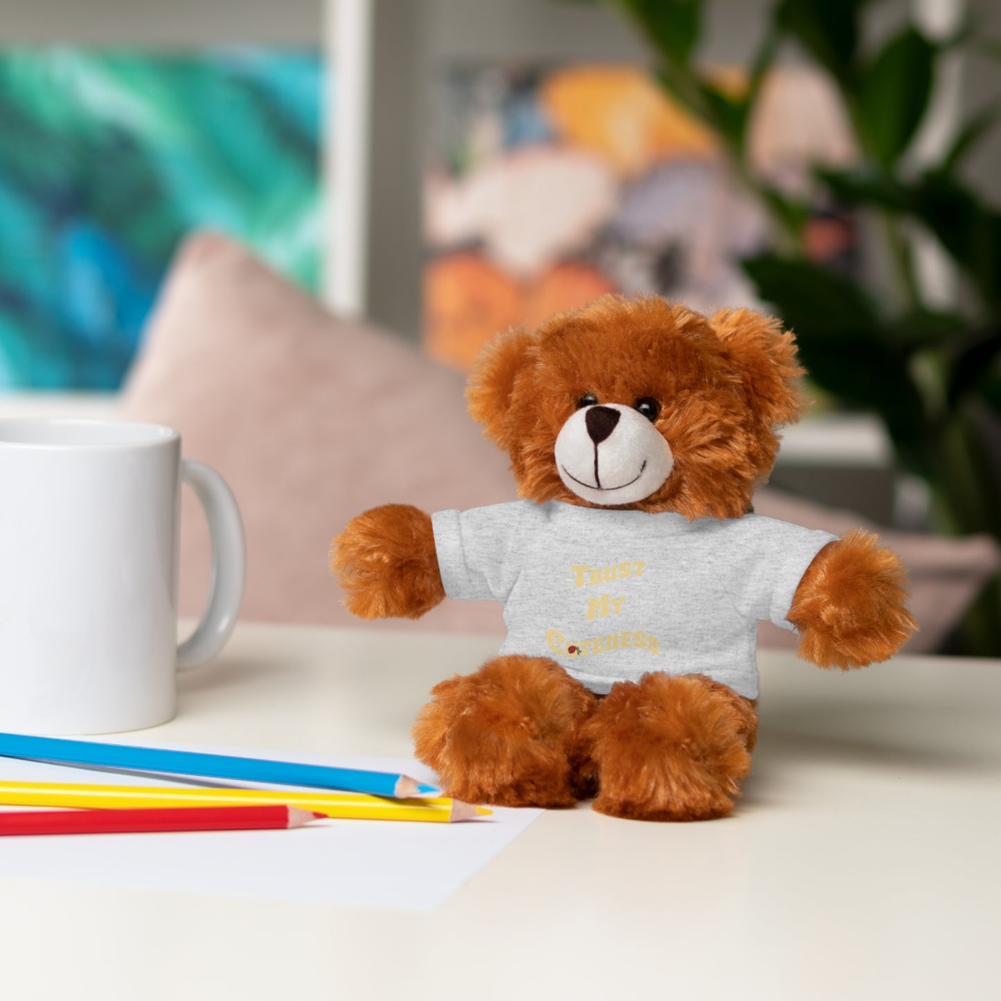 Stuffed Animals with Trust My Cuteness Tee