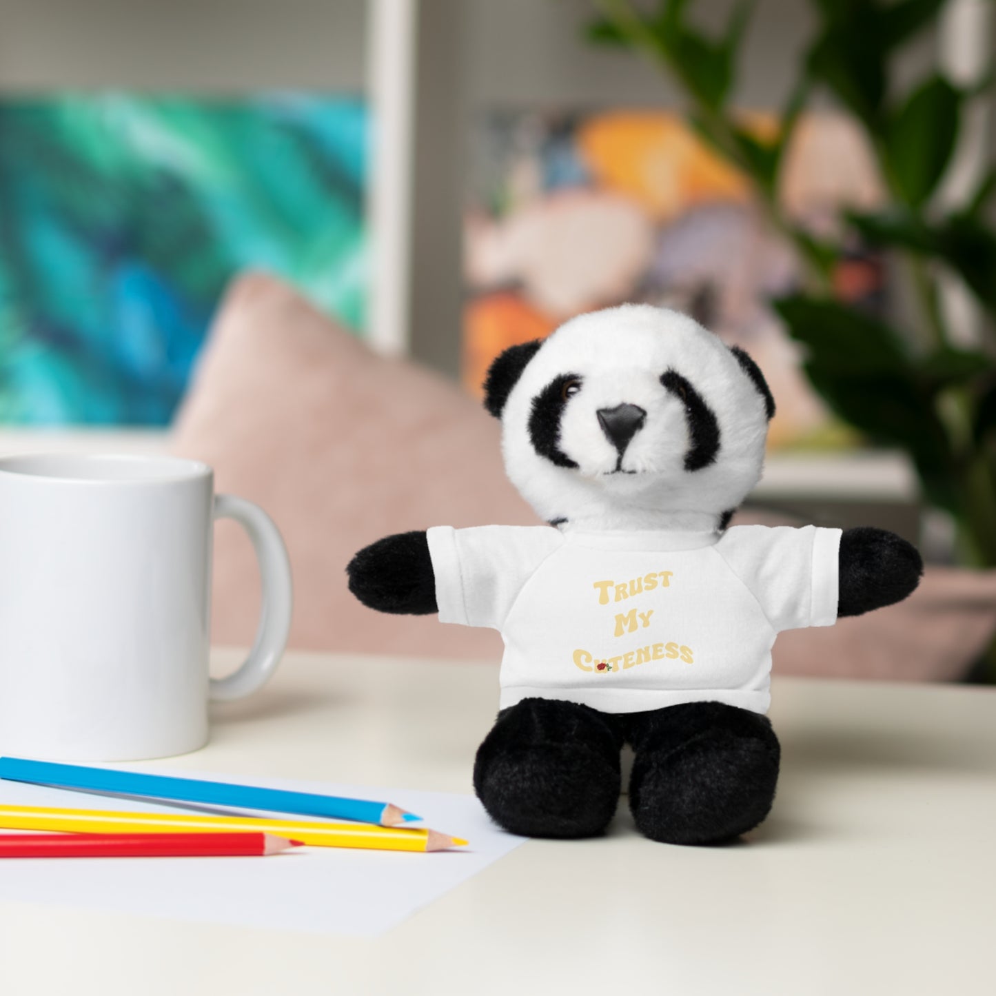 Stuffed Animals with Trust My Cuteness Tee