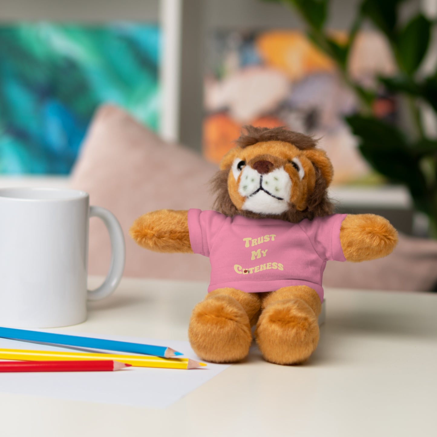 Stuffed Animals with Trust My Cuteness Tee