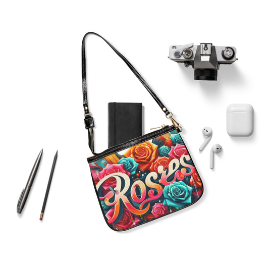 Roses Graffiti #3 Small Shoulder Bag