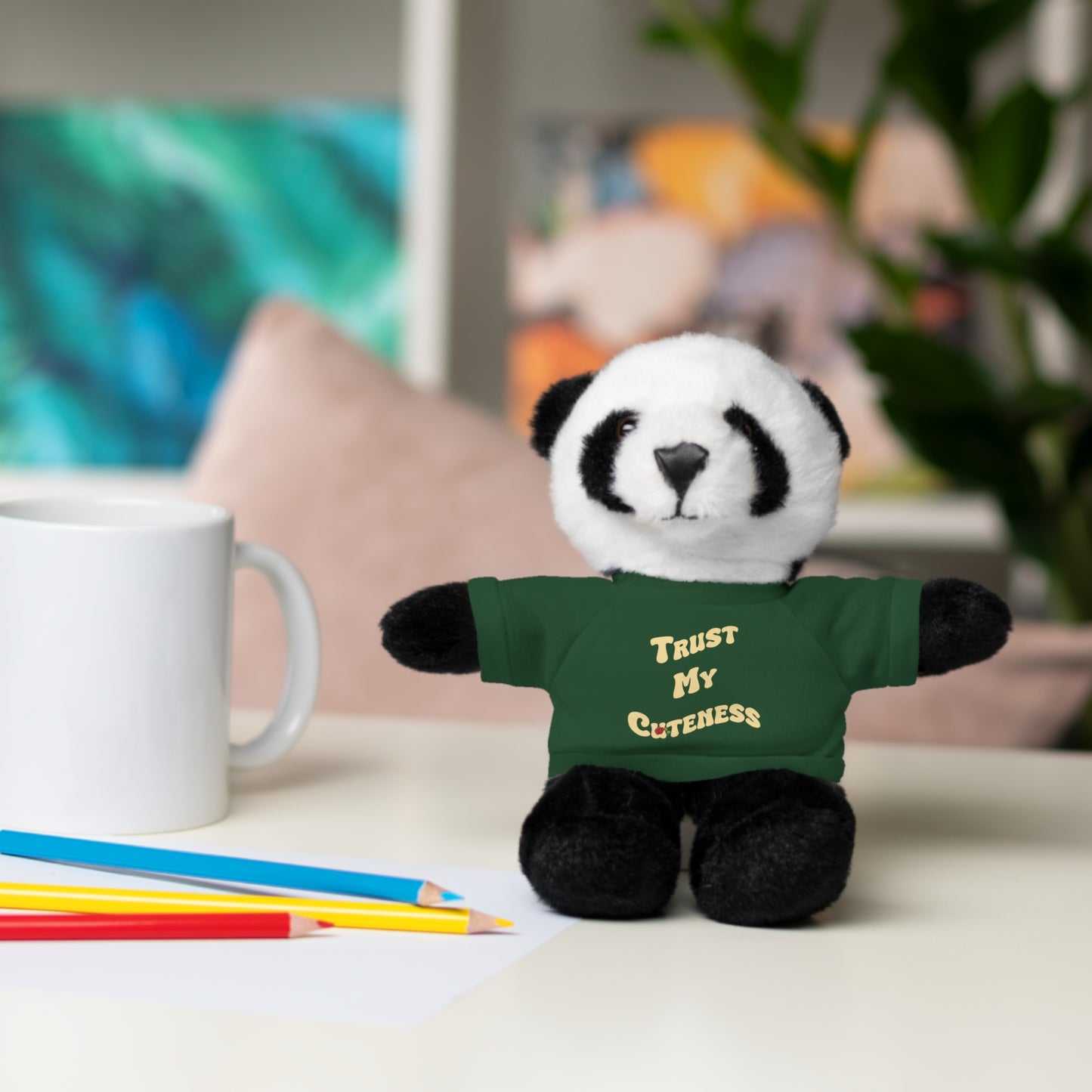 Stuffed Animals with Trust My Cuteness Tee