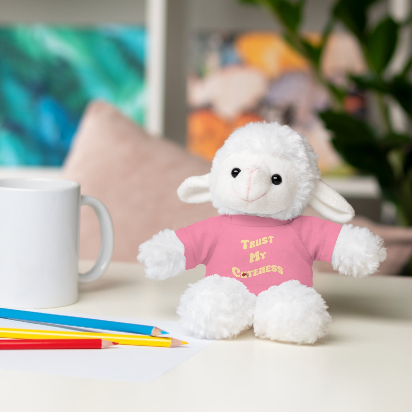 Stuffed Animals with Trust My Cuteness Tee