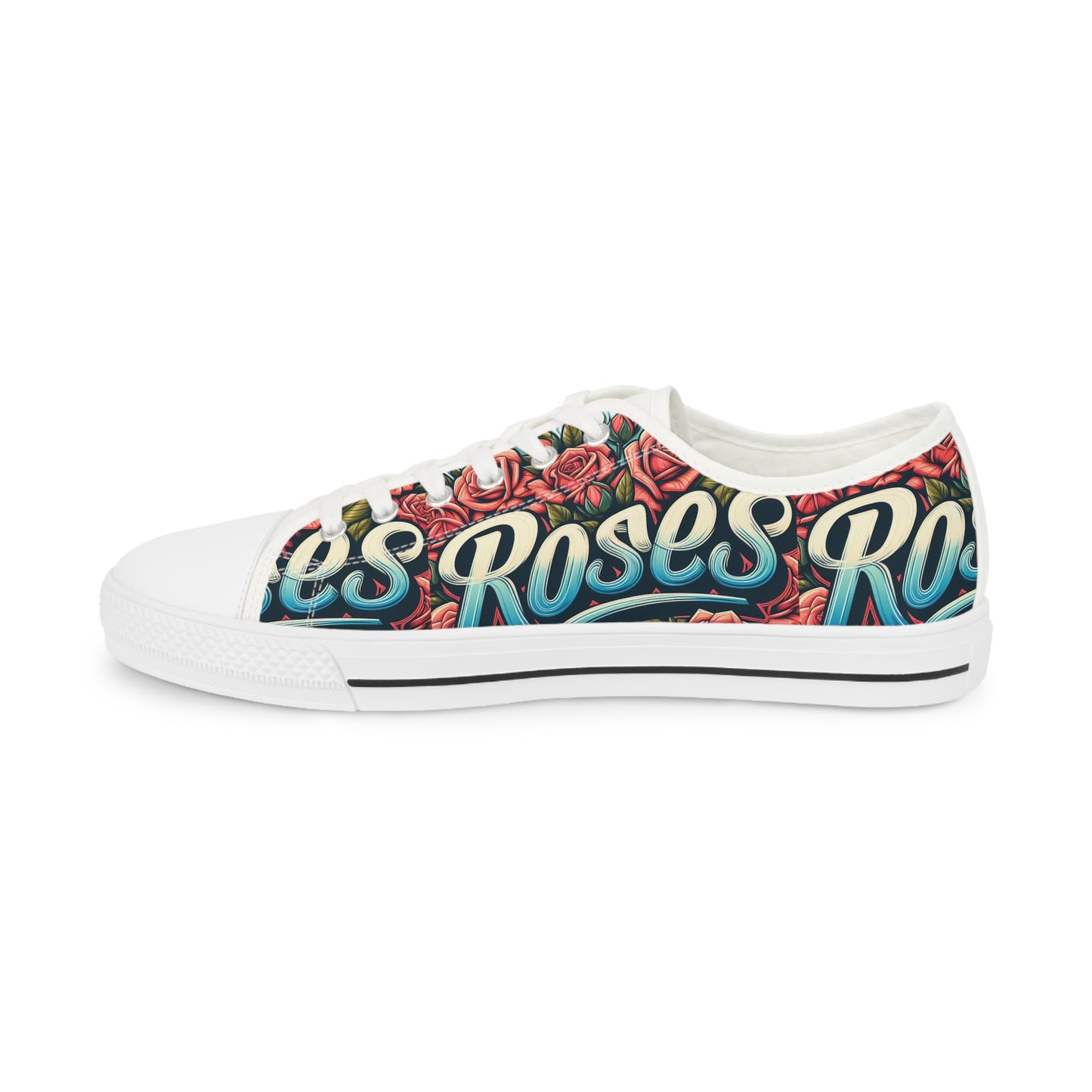 Men's Low Top Rose Graffiti #16 Sneakers