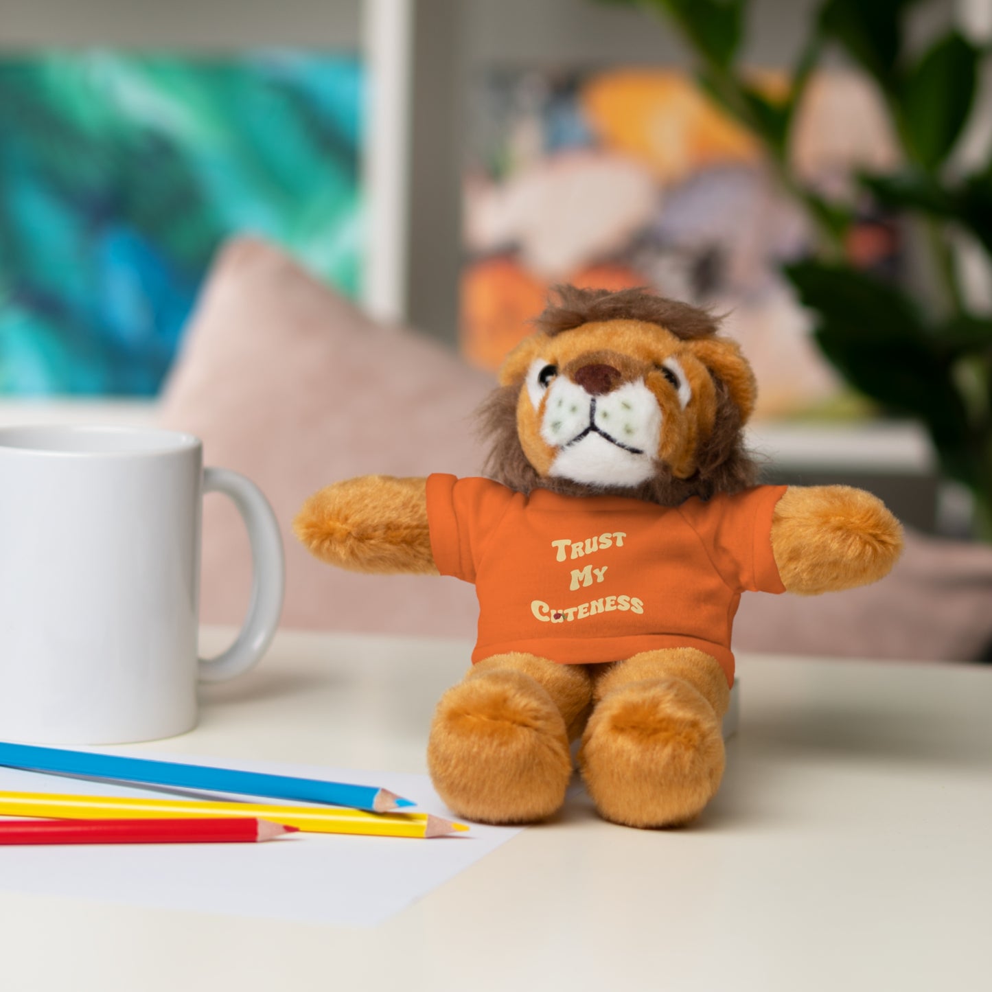 Stuffed Animals with Trust My Cuteness Tee