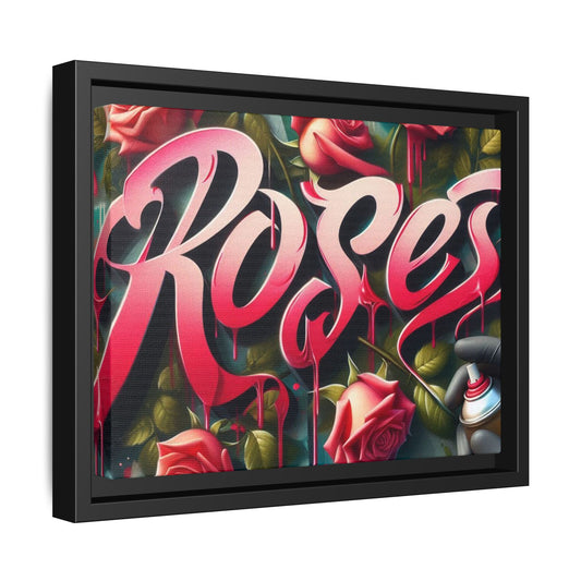 Roses Drip #26 Matte Canvas Framed