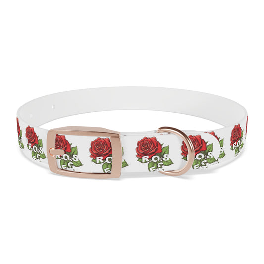 Roses Red Dog Collar