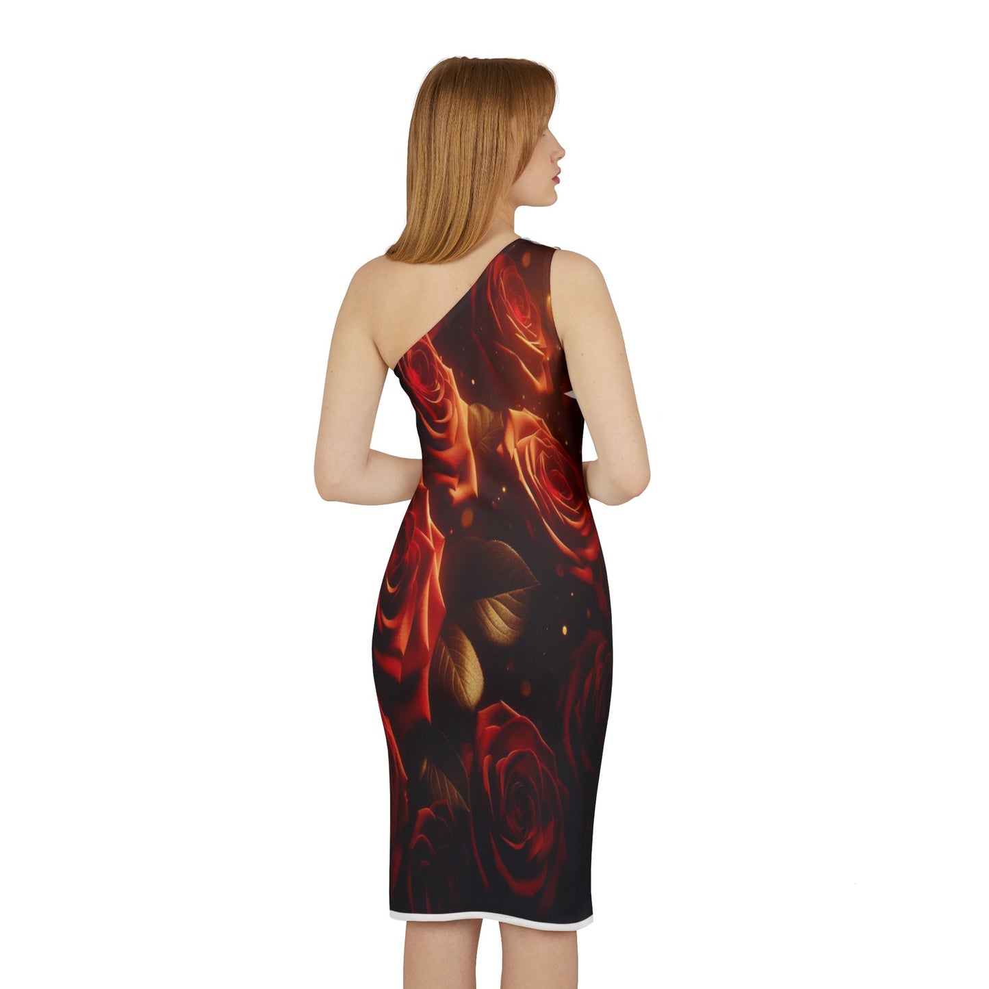 Roses Sunlight #2 Shoulder Dress