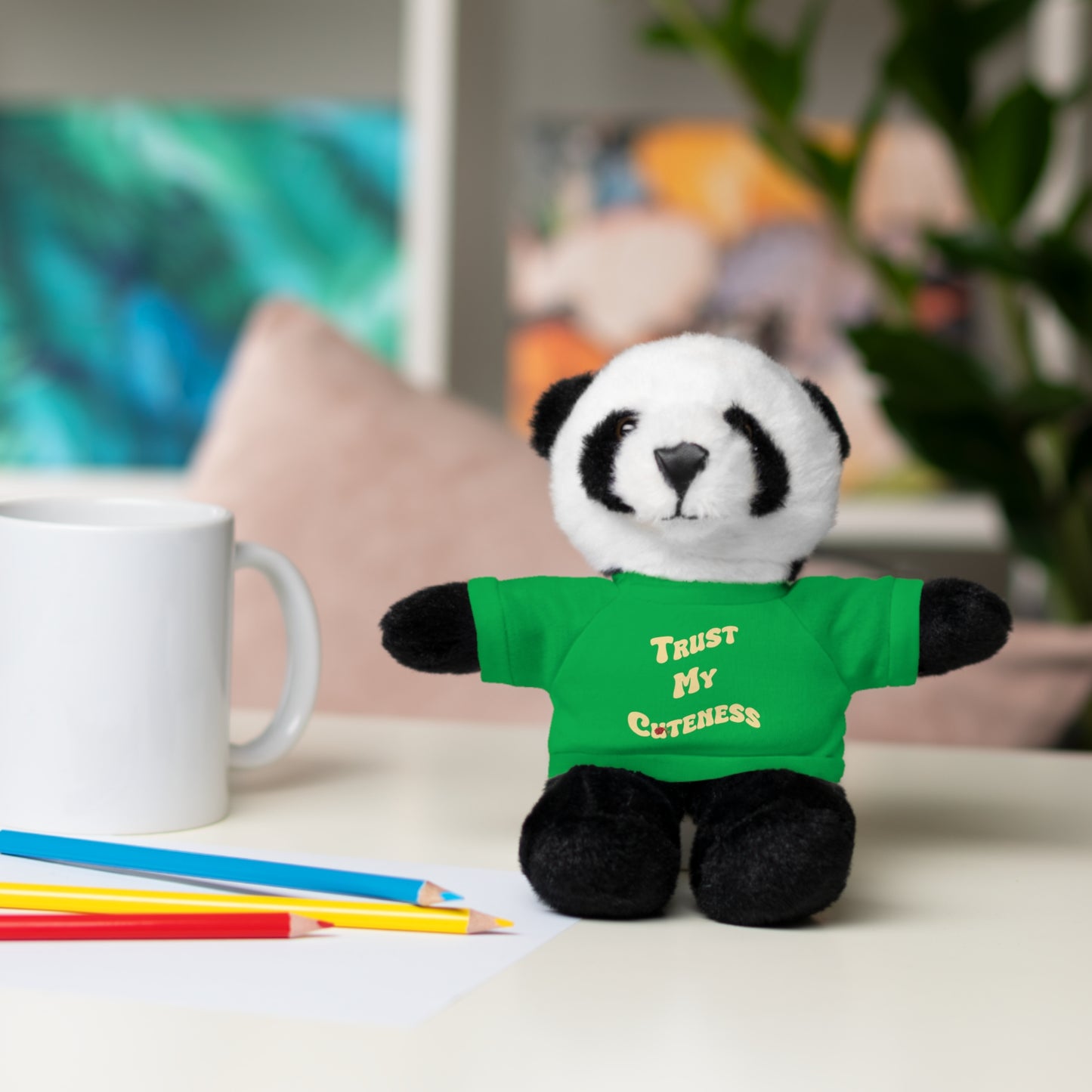 Stuffed Animals with Trust My Cuteness Tee