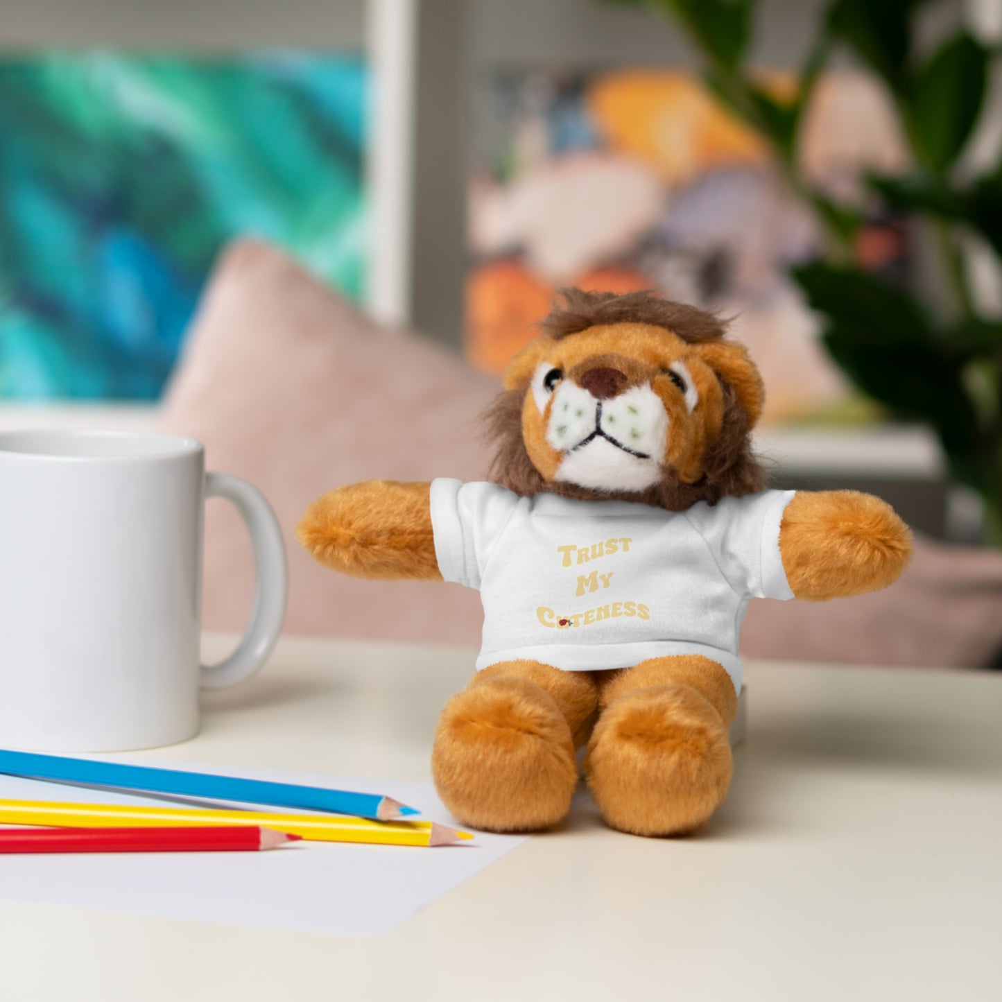 Stuffed Animals with Trust My Cuteness Tee