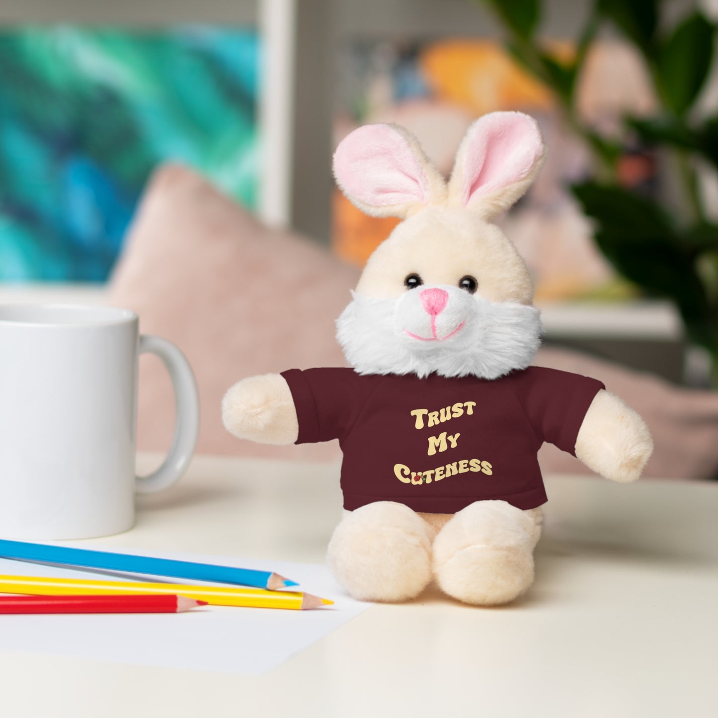 Stuffed Animals with Trust My Cuteness Tee