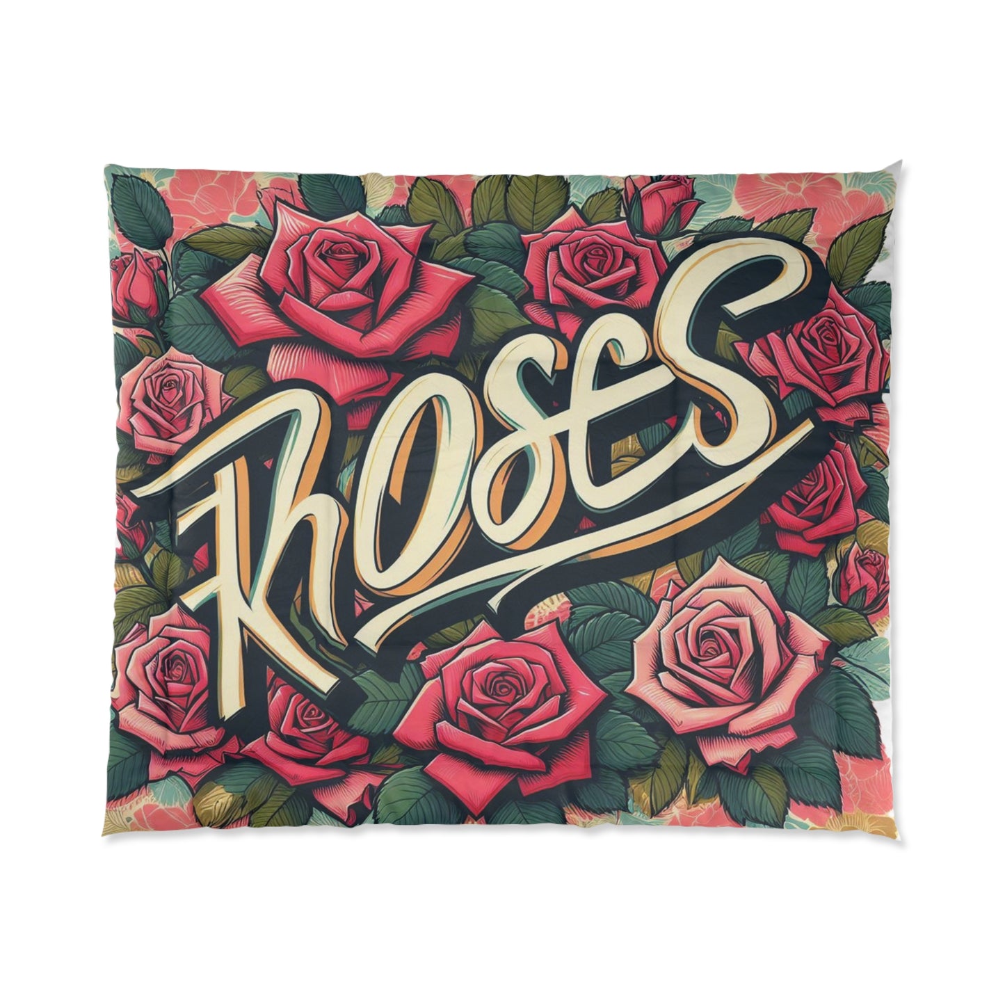Roses Graffiti #13 Comforter