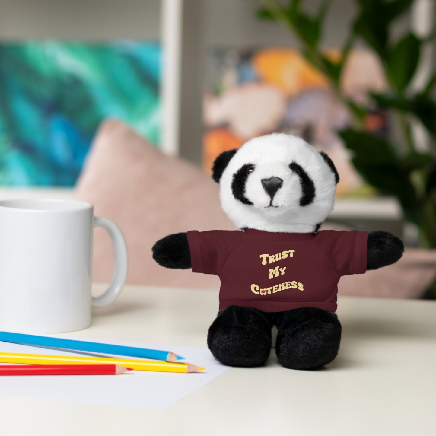 Stuffed Animals with Trust My Cuteness Tee