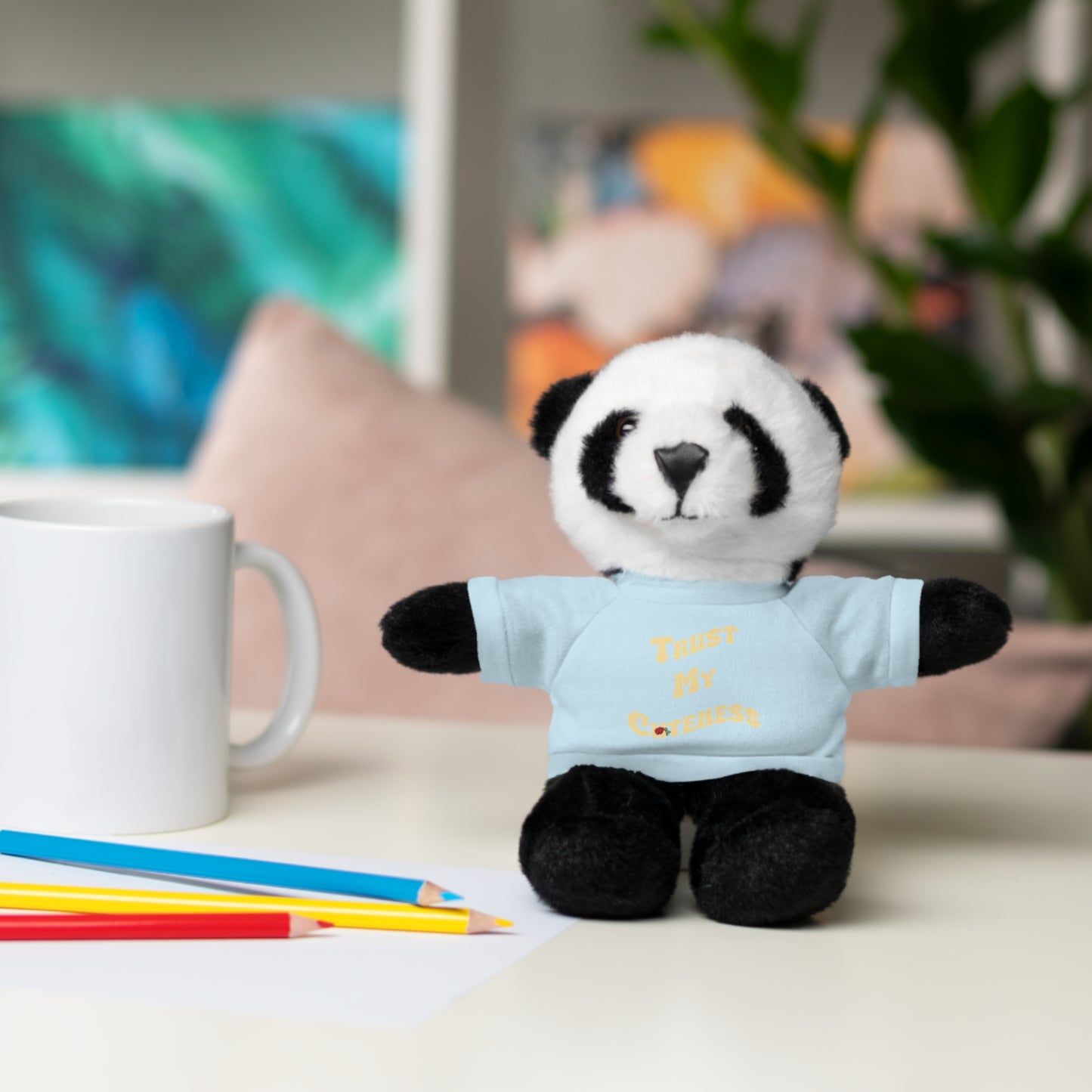 Stuffed Animals with Trust My Cuteness Tee