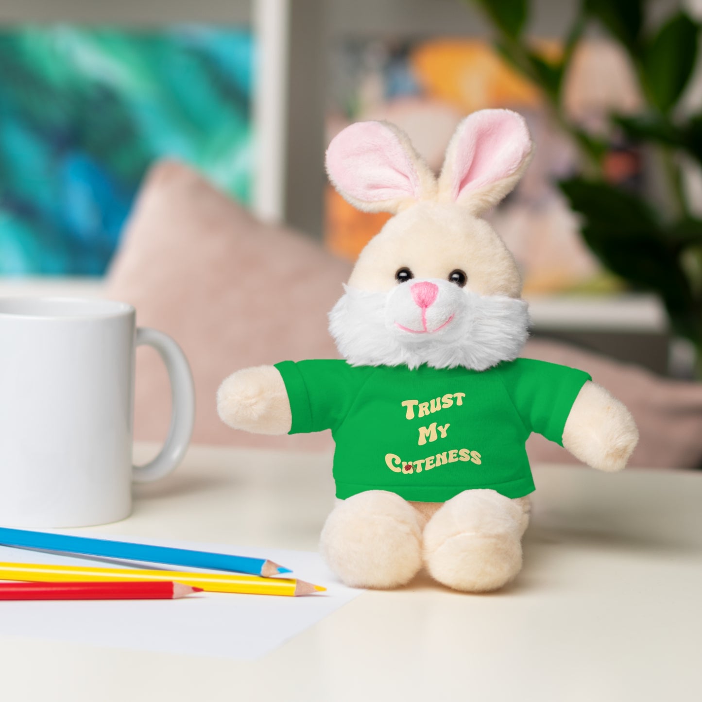 Stuffed Animals with Trust My Cuteness Tee