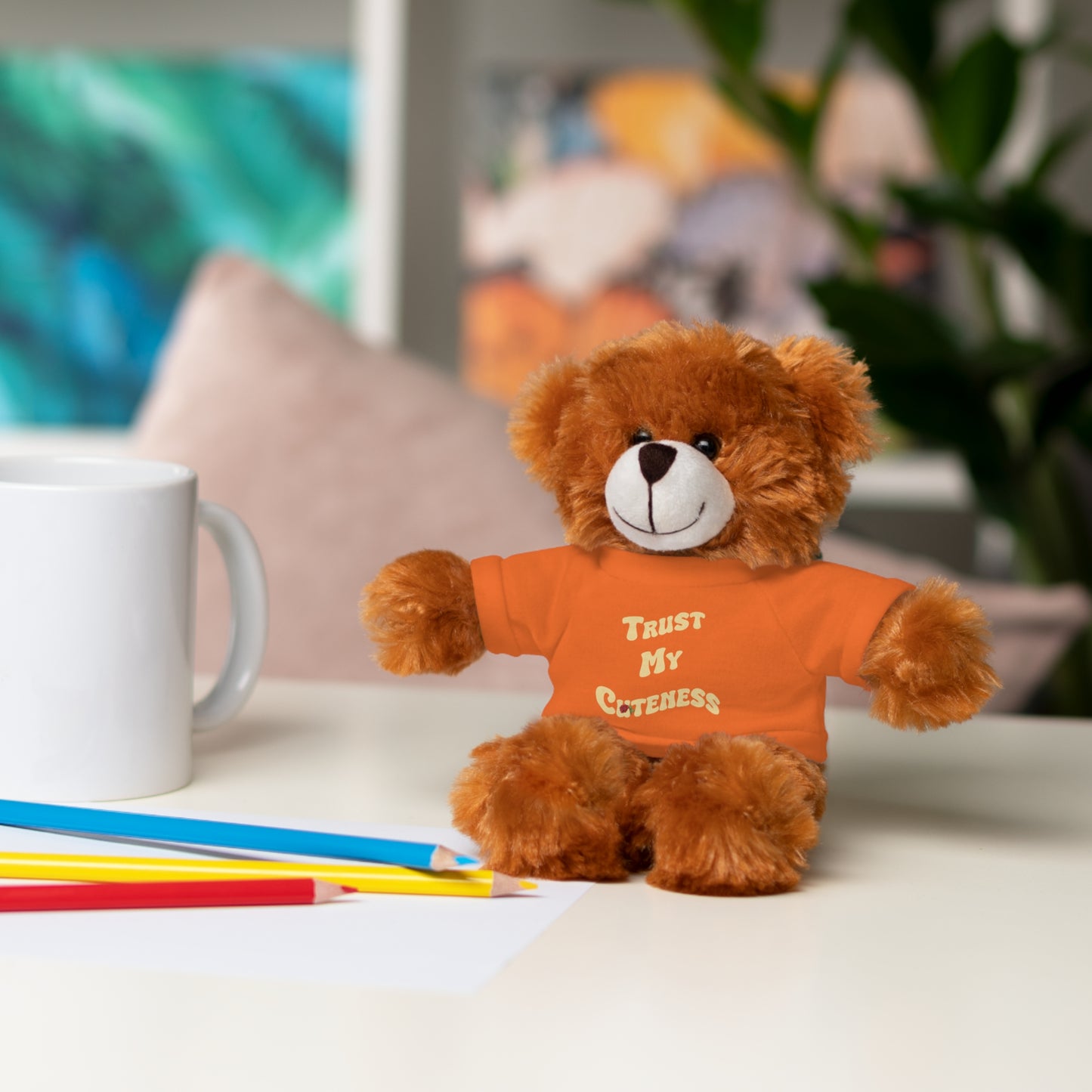 Stuffed Animals with Trust My Cuteness Tee