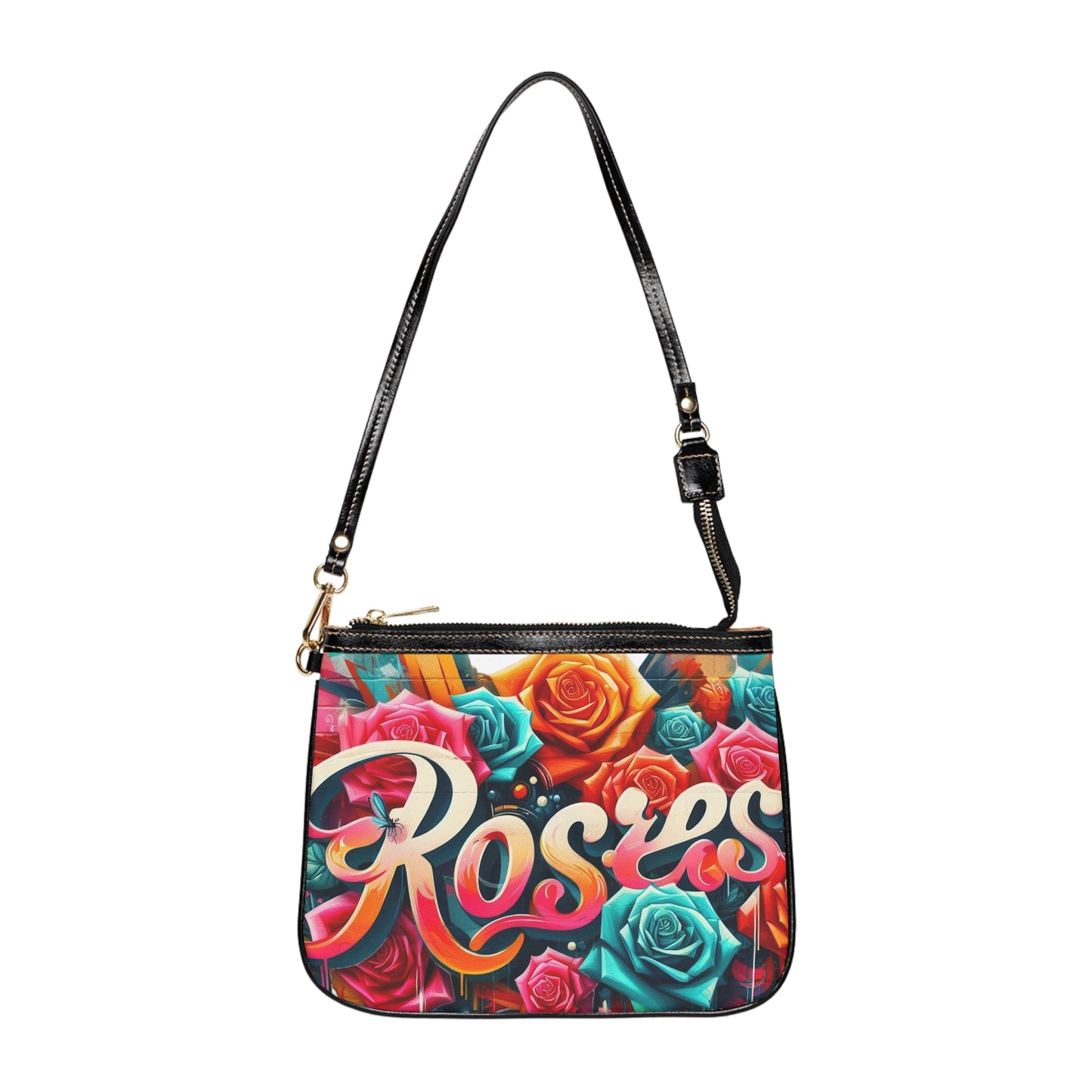 Roses Graffiti #3 Small Shoulder Bag
