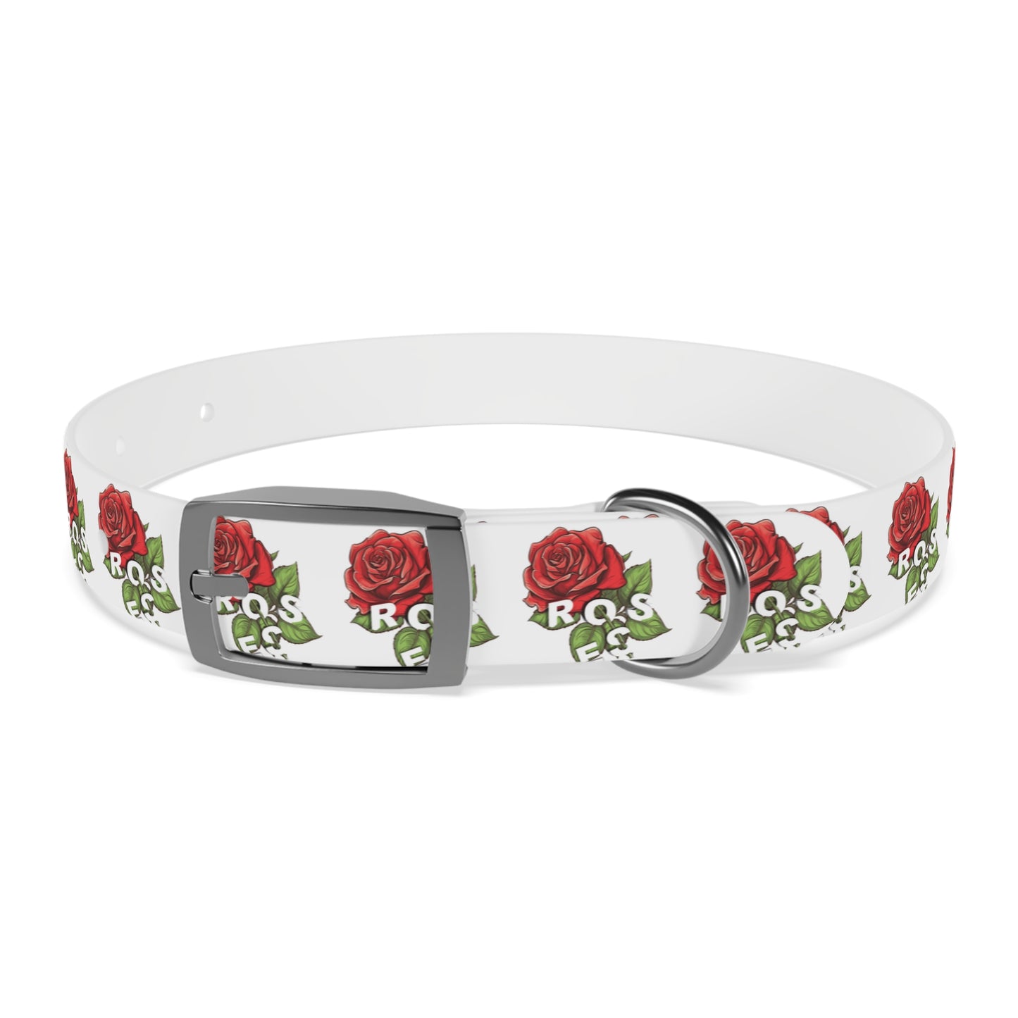 Roses Red Dog Collar