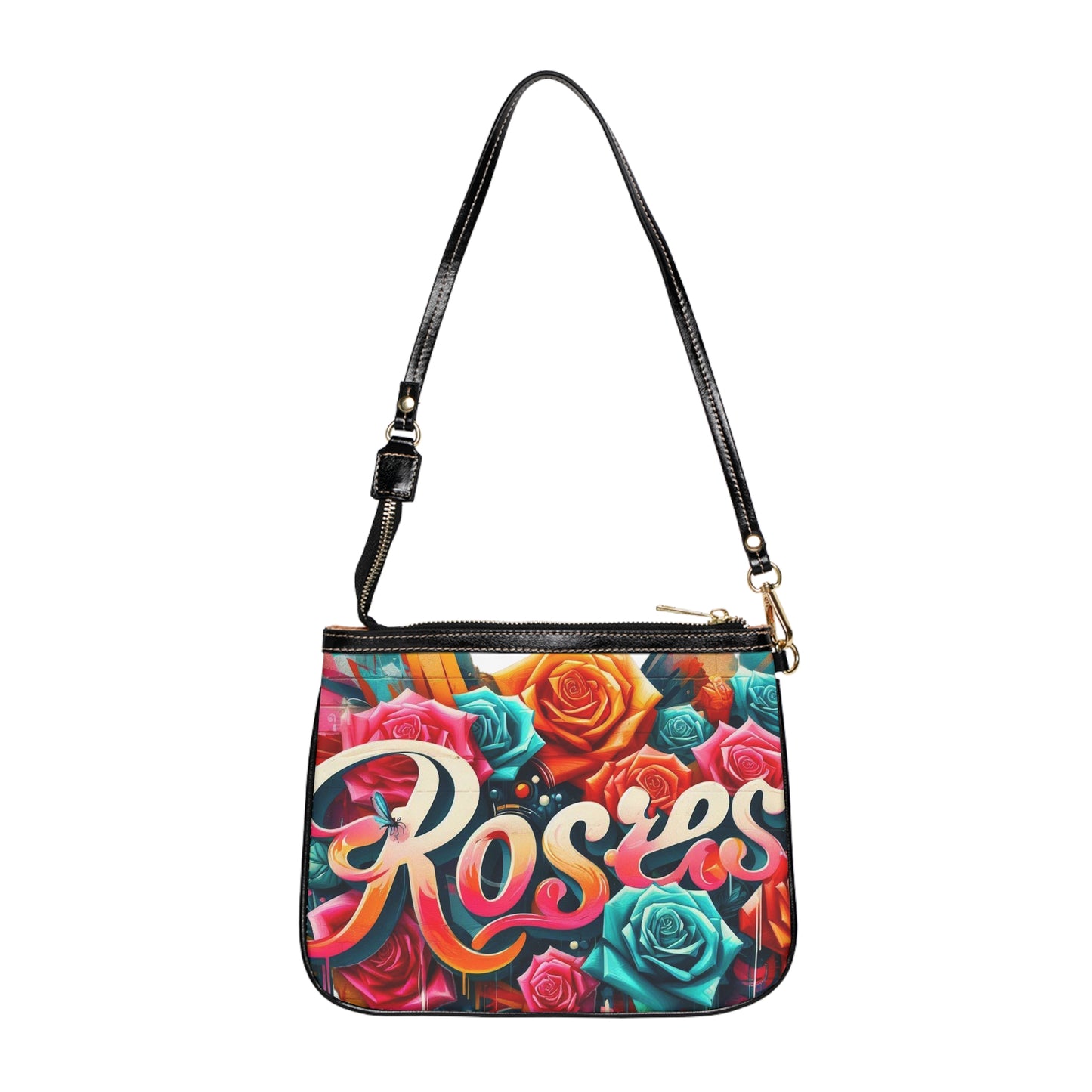 Roses Graffiti #3 Small Shoulder Bag