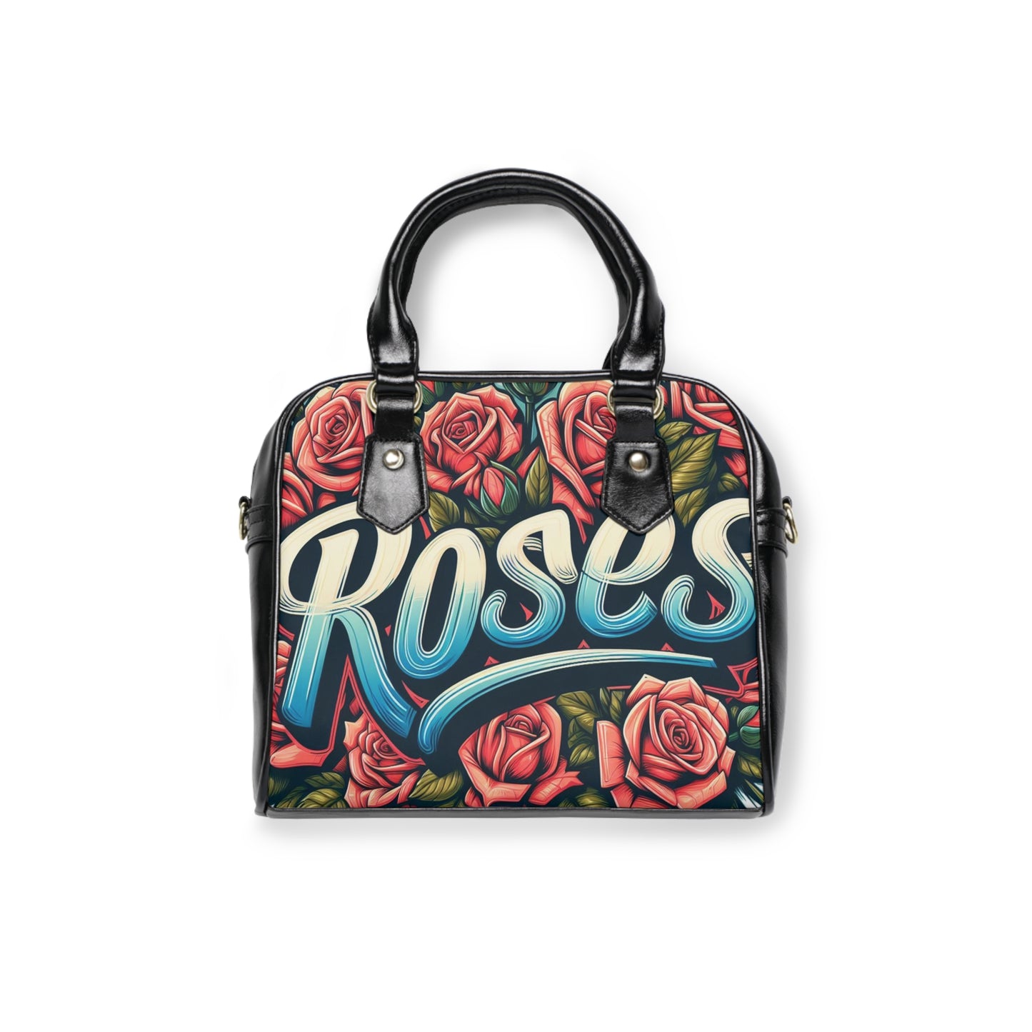 Roses Graffiti #16 Drip Shoulder Handbag