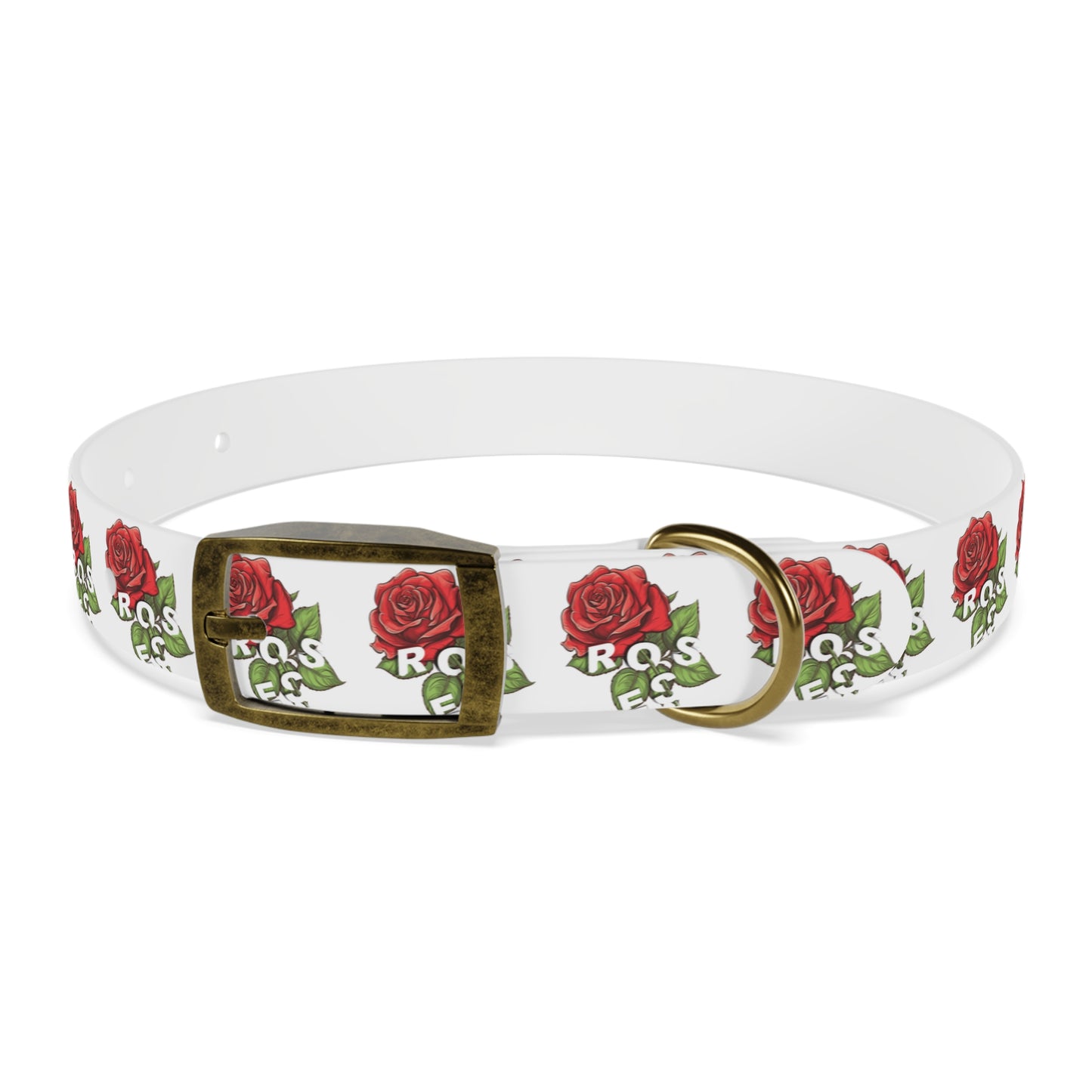 Roses Red Dog Collar