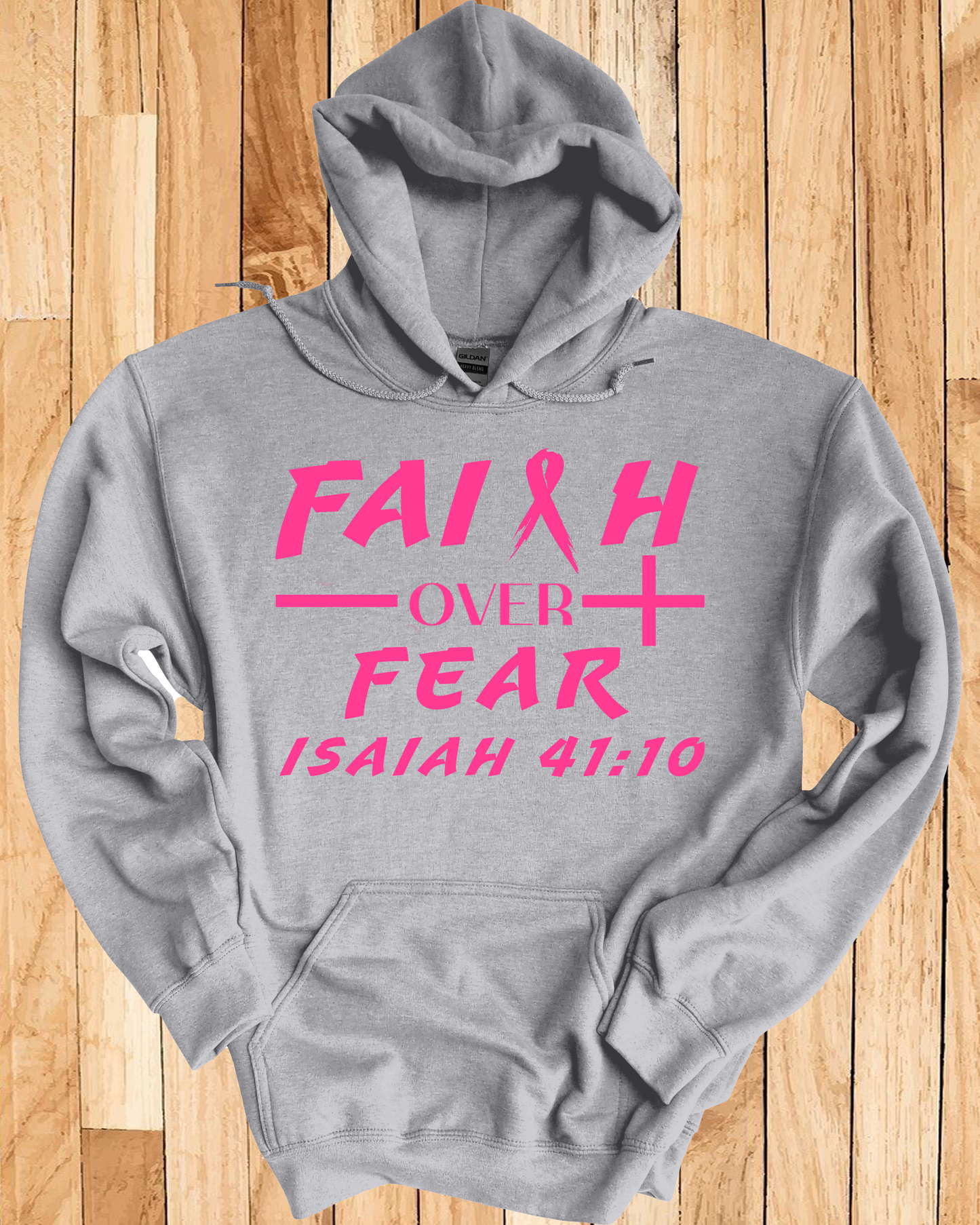 Faith Over Fear Breast Cancer Unisex Hoodie