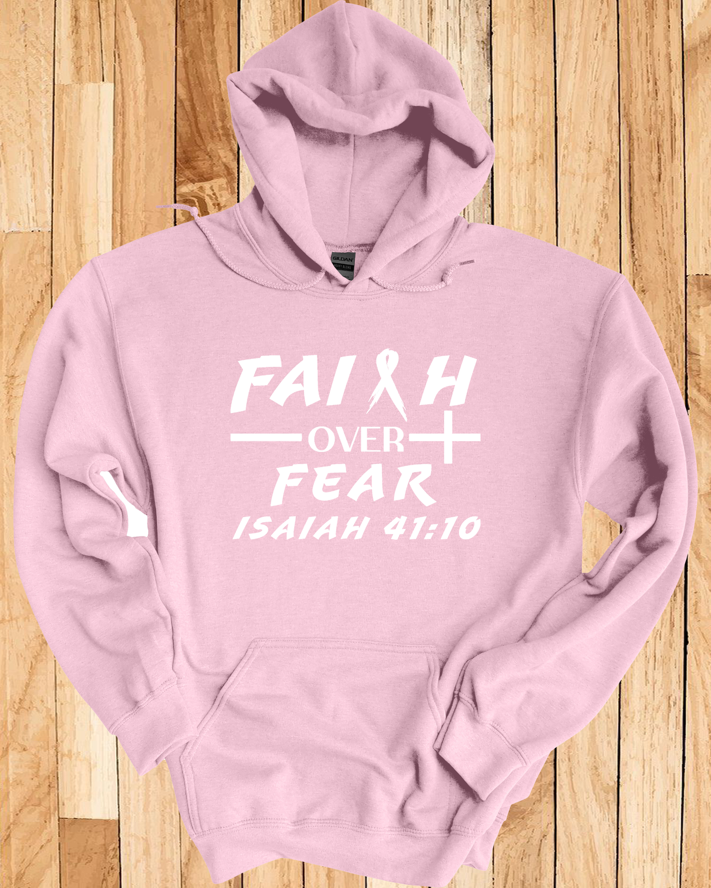 Faith Over Fear Breast Cancer Unisex Hoodie