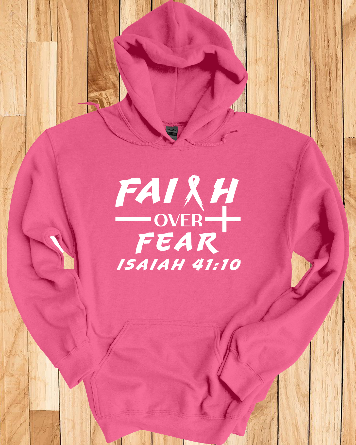 Faith Over Fear Breast Cancer Unisex Hoodie