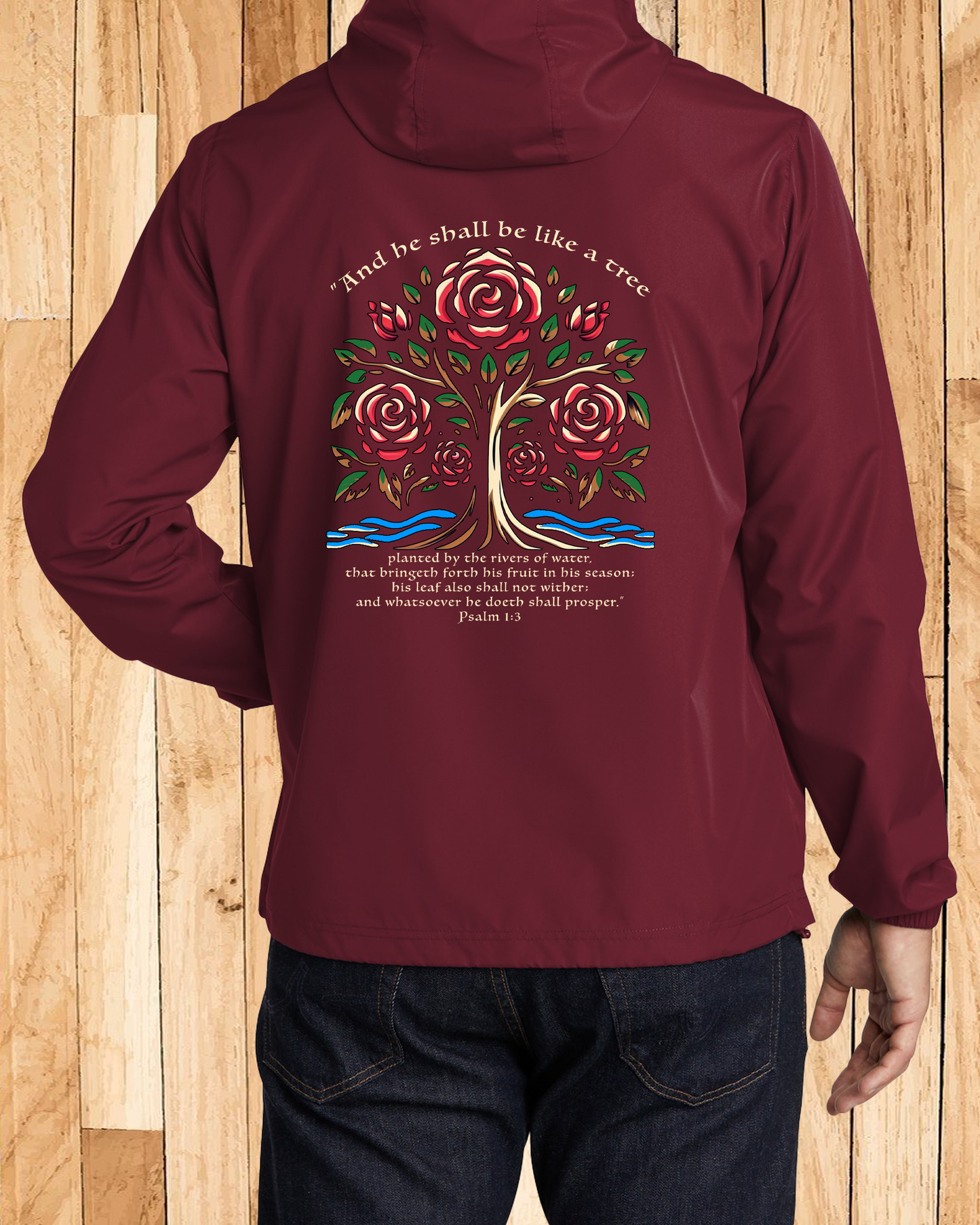 Men Signature Roses Windbreakers