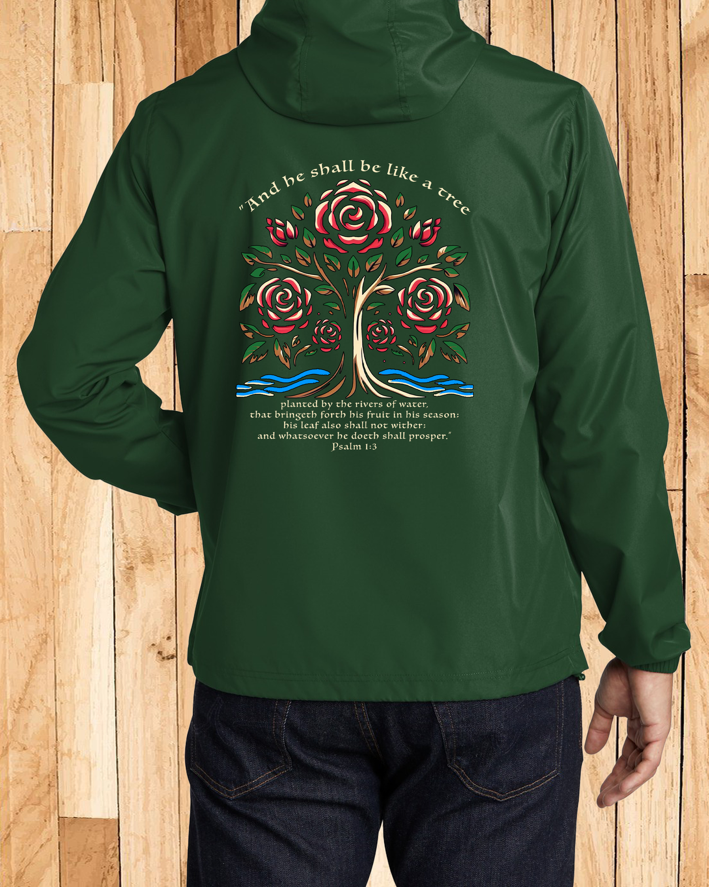 Men Signature Roses Windbreakers