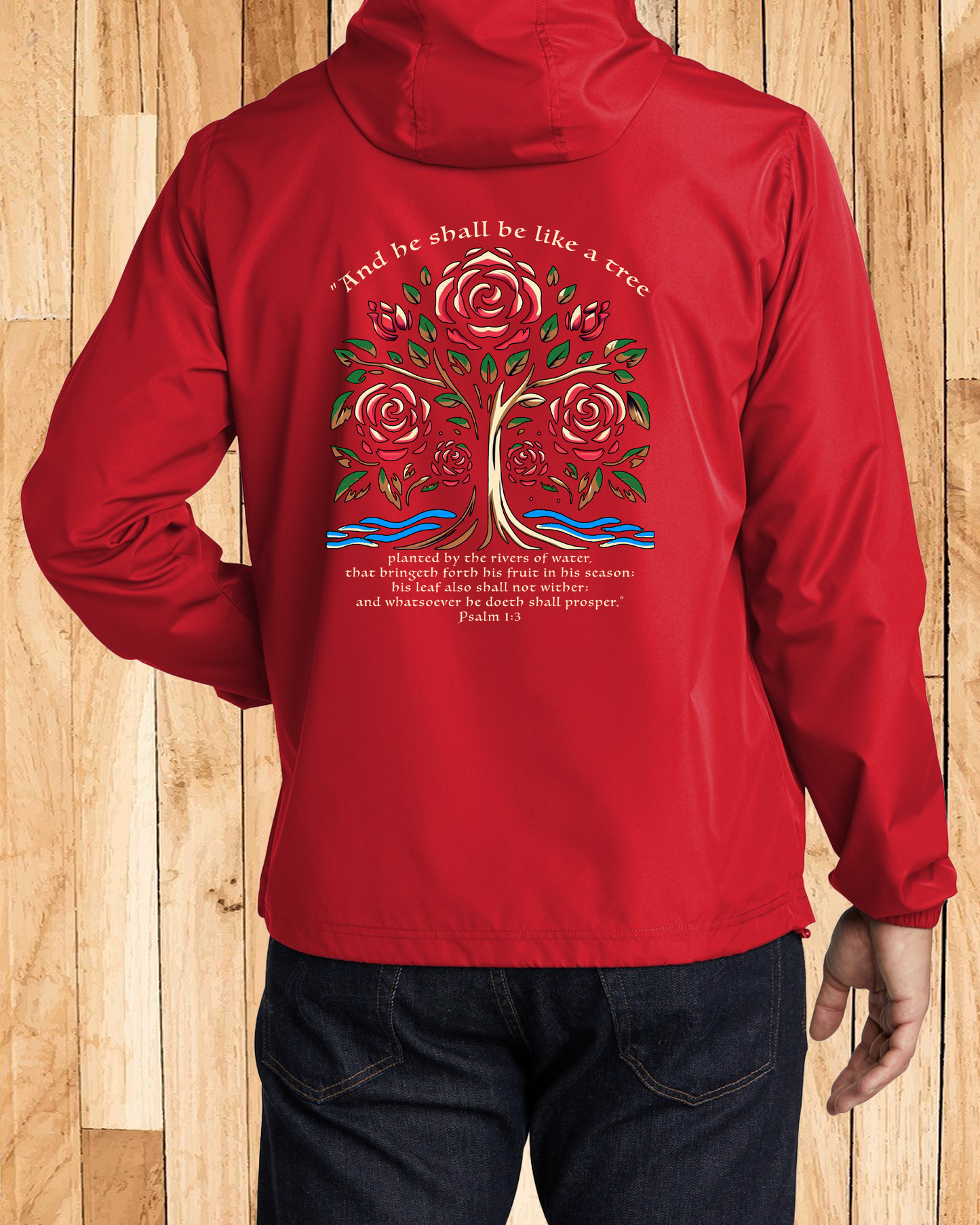 Men Signature Roses Windbreakers