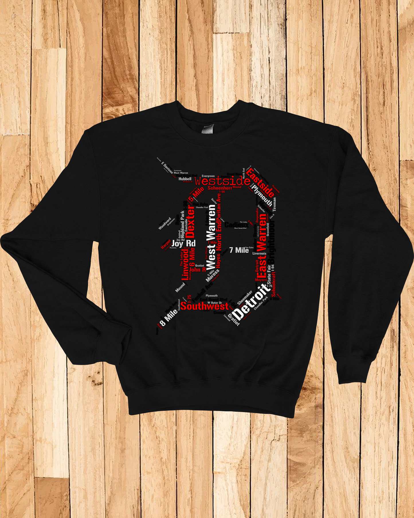 Detroit Streets Red Wings Hometown Sweatshirt