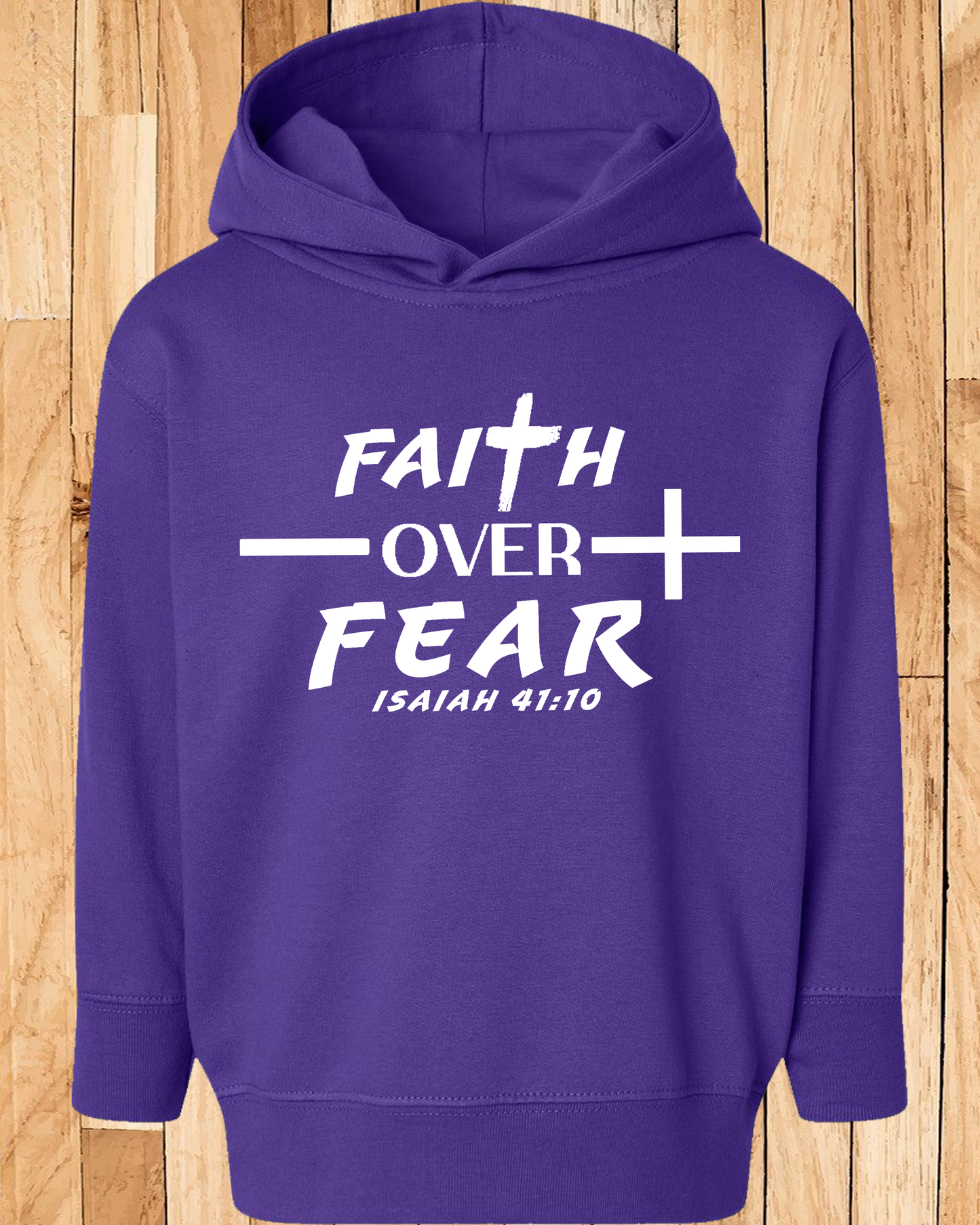 Faith Over Fear Unisex Hoodie Toddler
