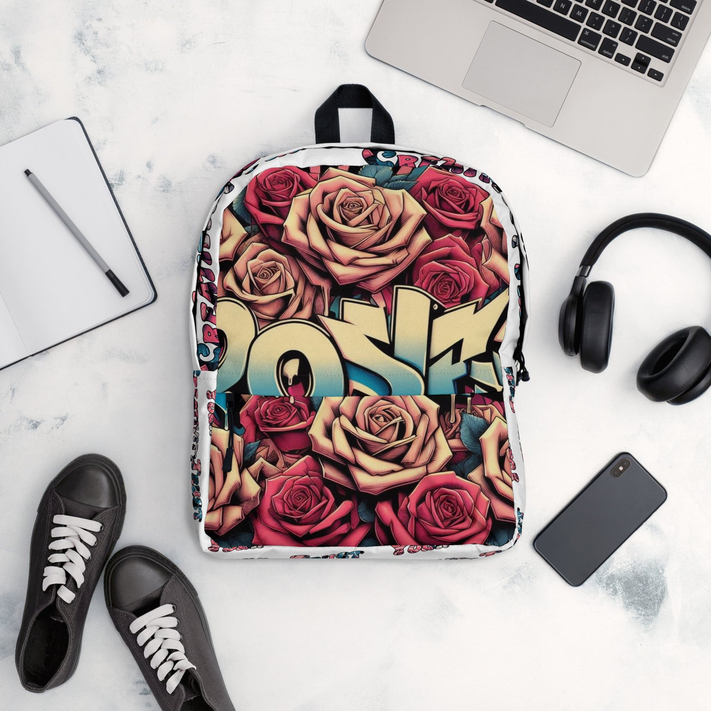 Roses Graffiti #27 Backpack