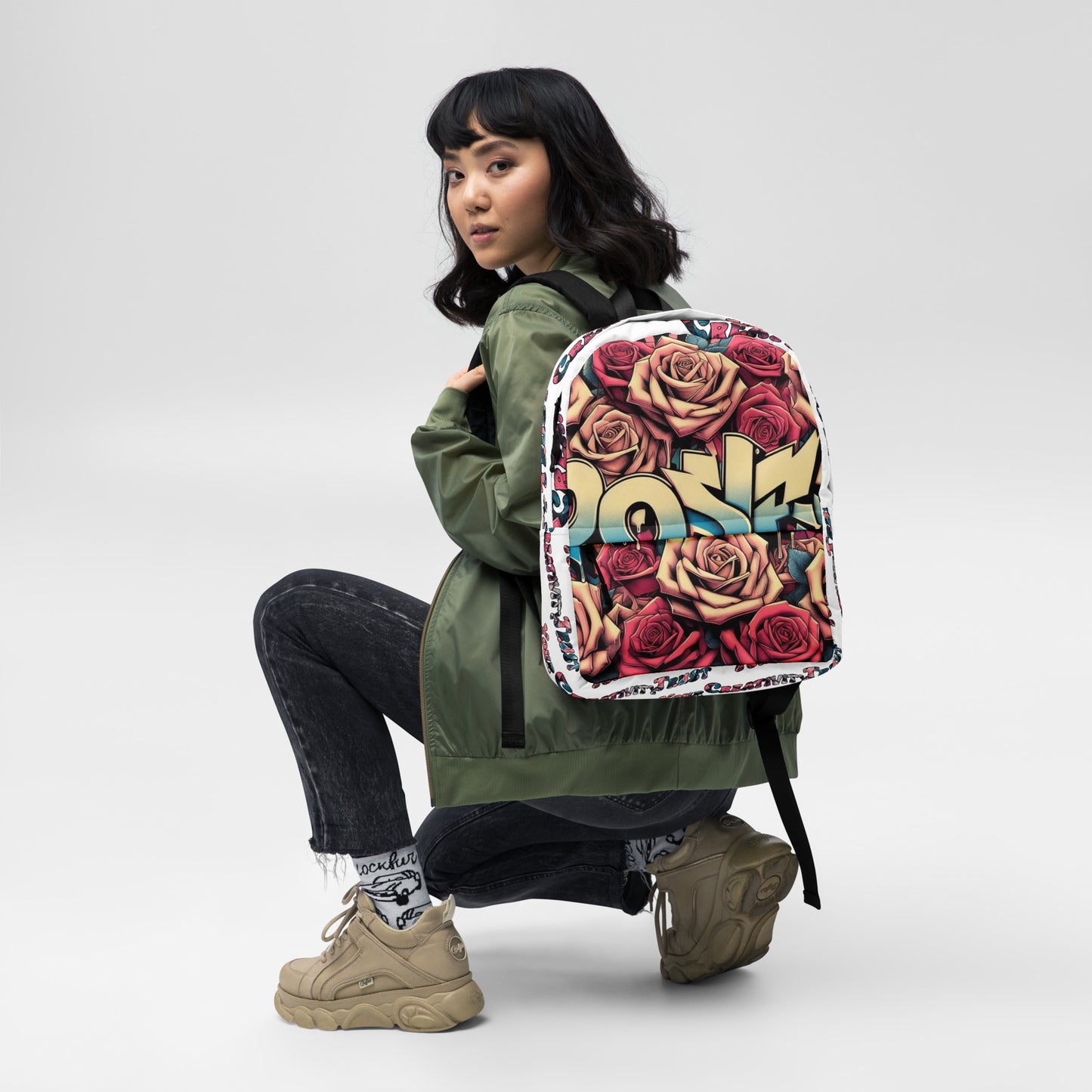 Roses Graffiti #27 Backpack