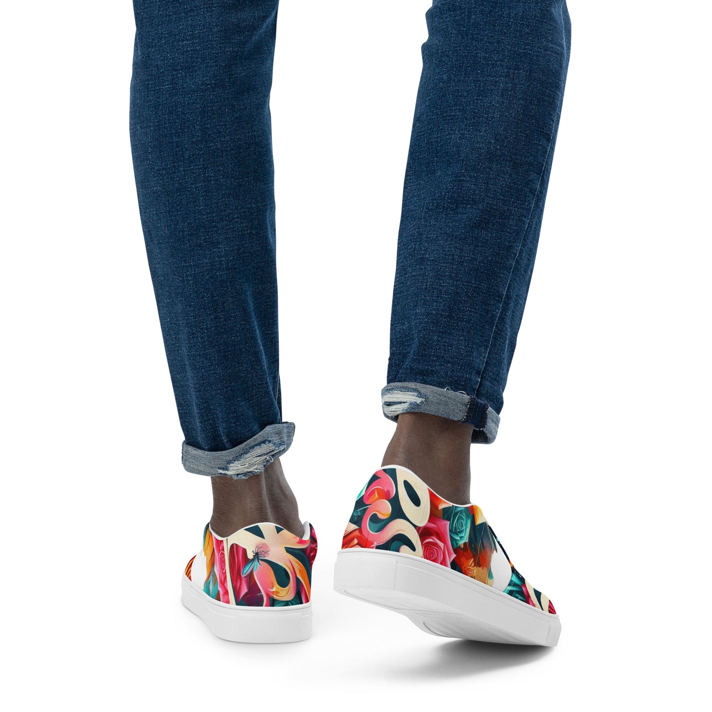 Roses Graffiti #3 Men’s Slip-On Shoes