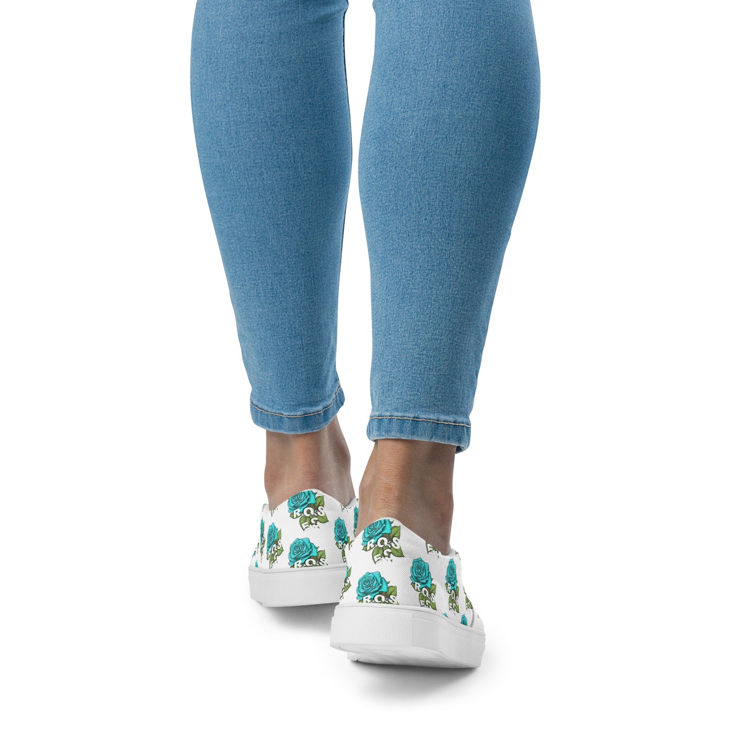 Roses Signature Turquoise Women’s Slip-On Shoes