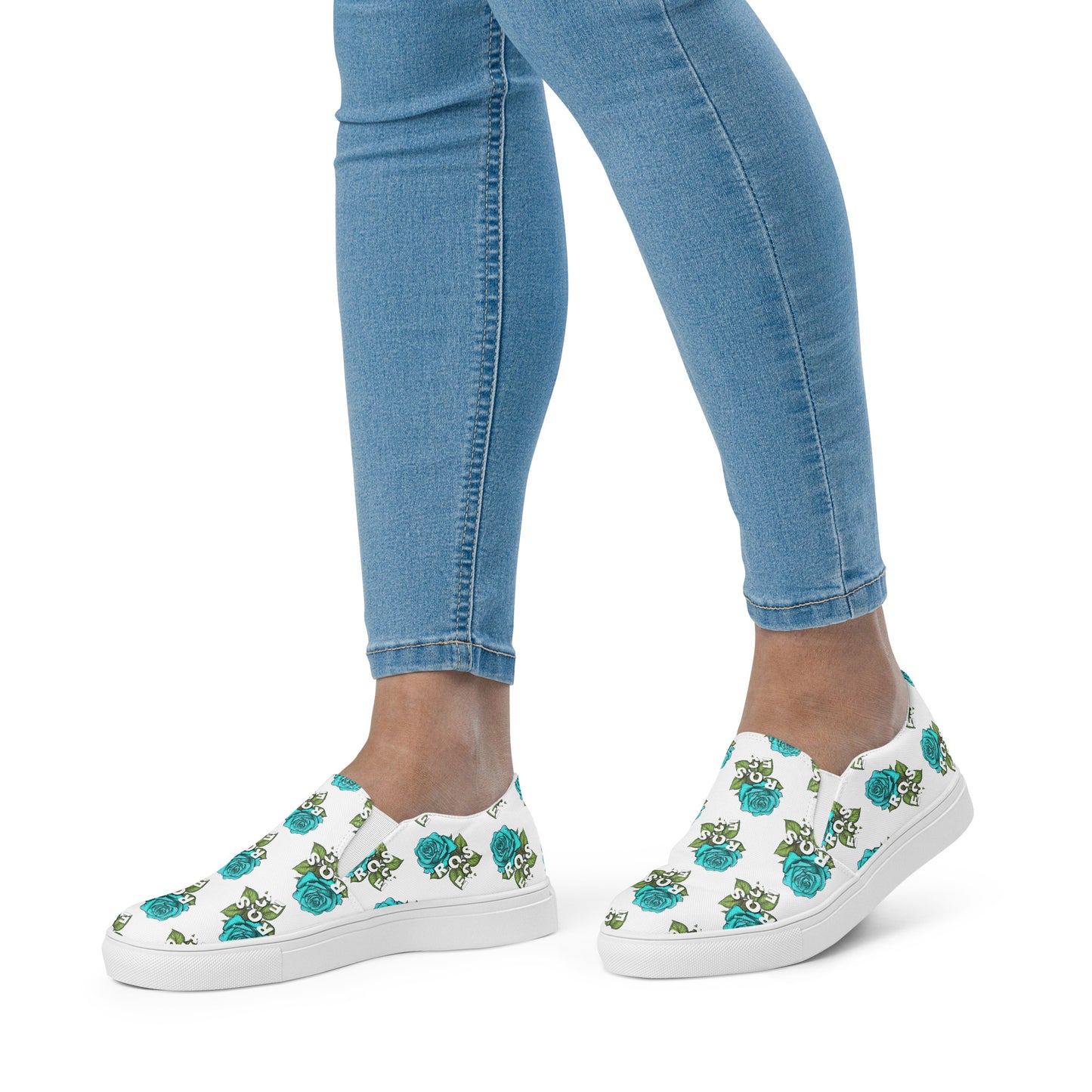 Roses Signature Turquoise Women’s Slip-On Shoes